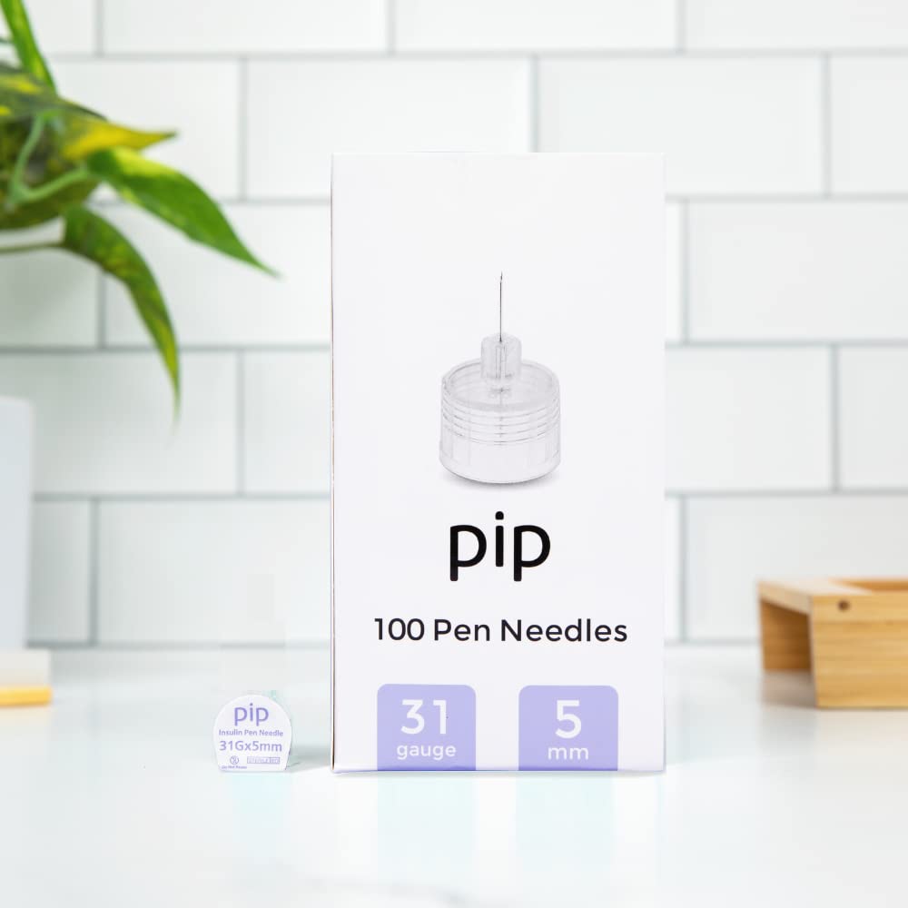 Pip Universal Needles for Type A Pen Needles & Medication Pens - Secure, Seamless Insulin Injection Experience - Perfect for Diabetes Care & Travel Use