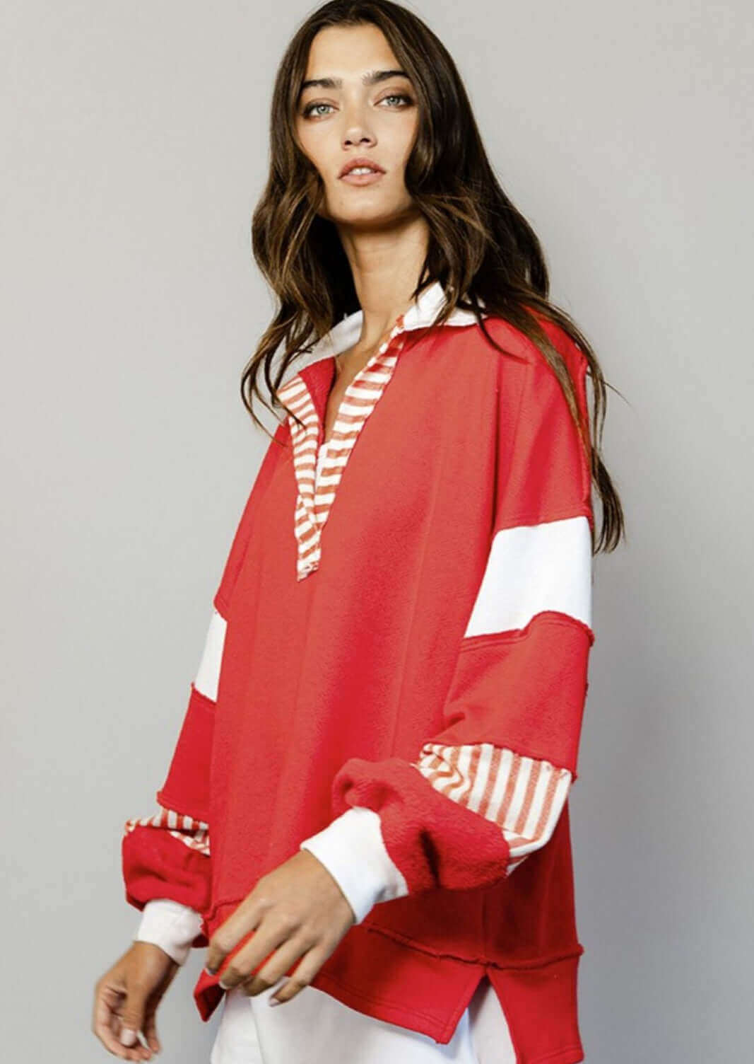 Oversized Cotton Sweatshirt for Women - Soft & Comfortable Pullover Hoodie - Perfect for Loungewear, Casual Outfits & Cozy Winter Days