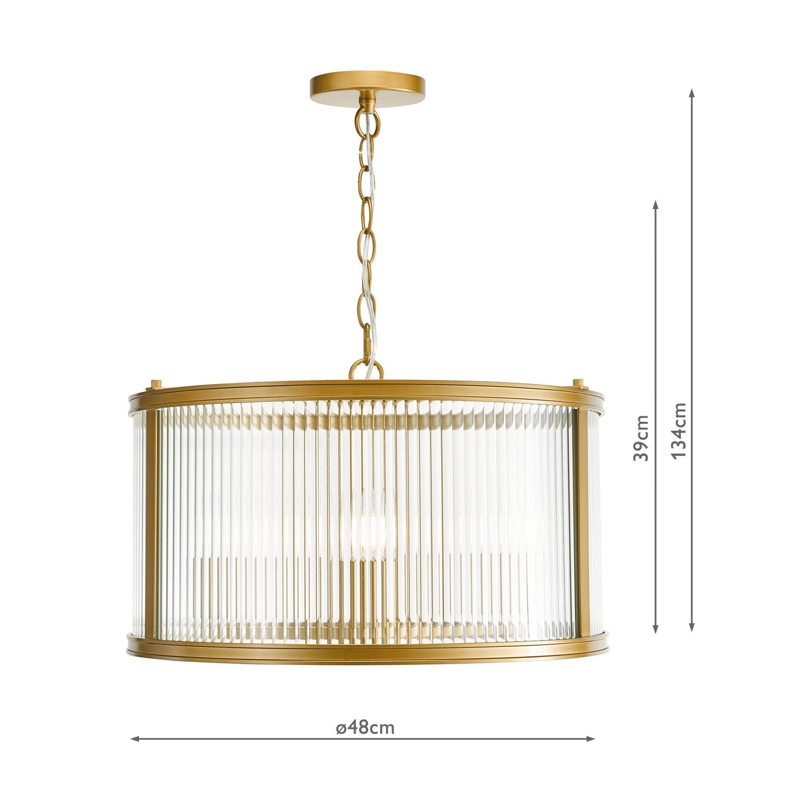 Bianka 3-Light Pendant Lighting Fixture in Bronze & Matte Black with Ribbed Glass Shades, E14 Base - Perfect for Kitchen Island, Dining Room, or Entryway Lighting