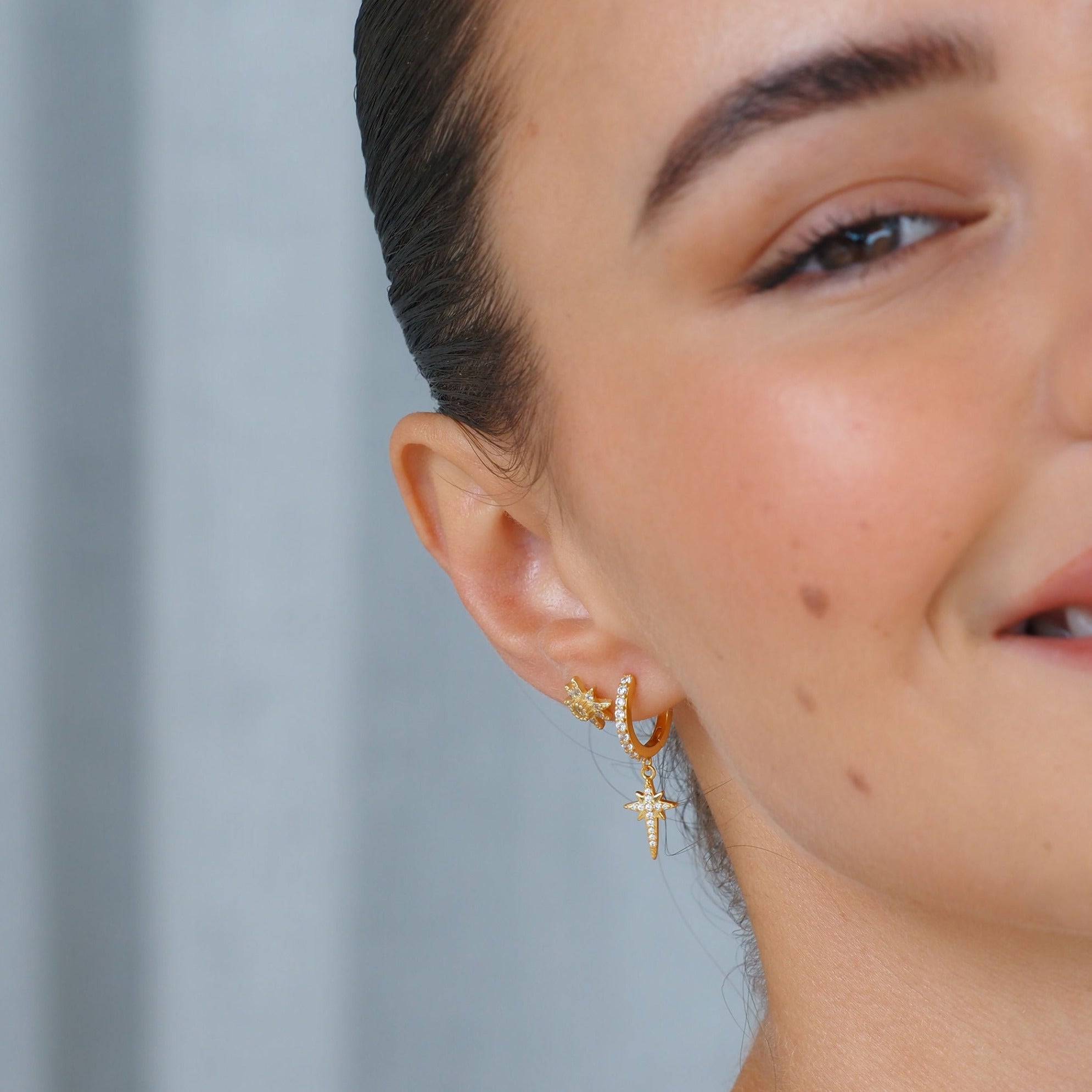 North Star Stud Earrings in Sterling Silver - Perfect for Everyday Wear, Gifts & Special Occasions