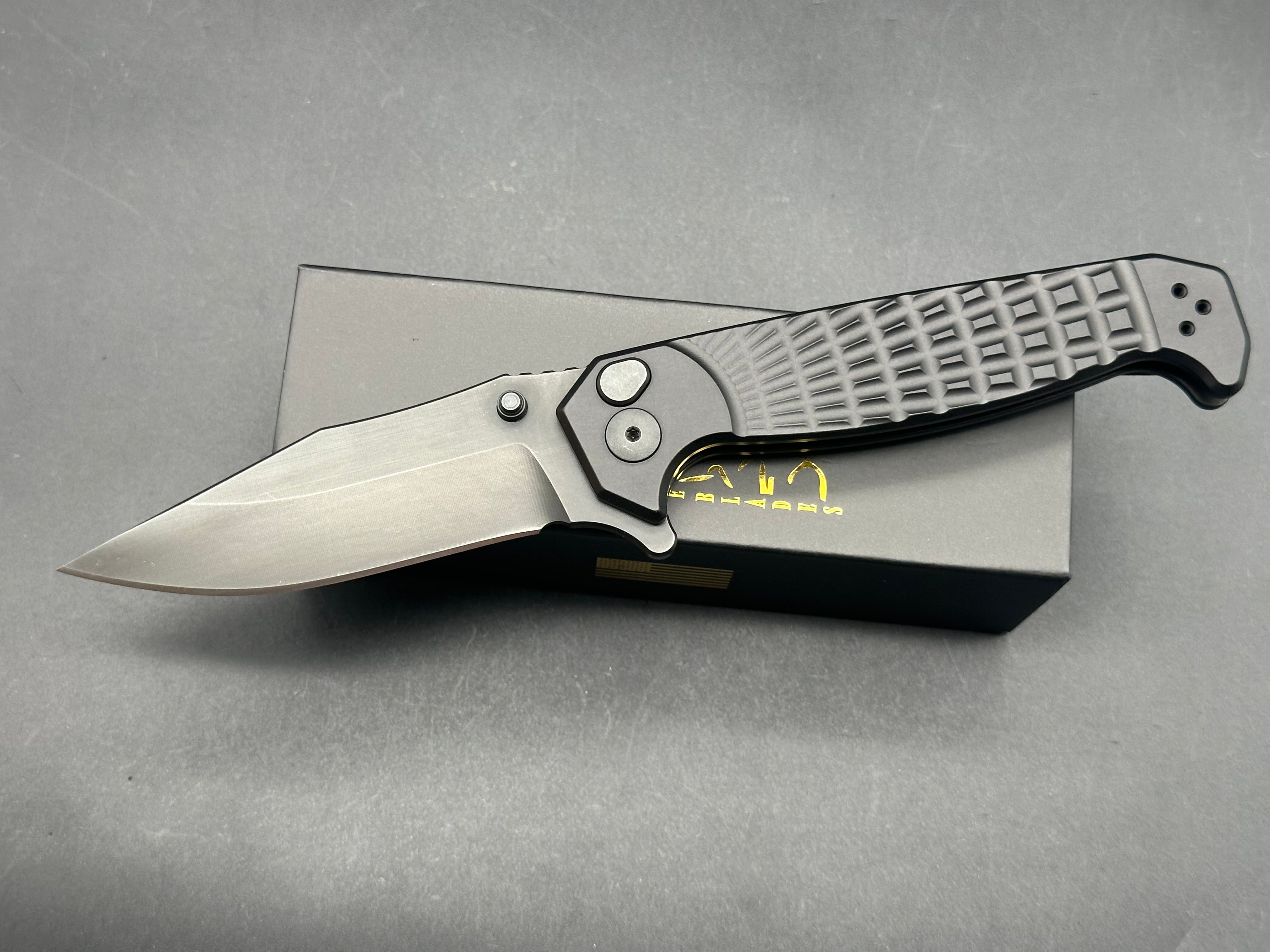 Half Face Blades Crow Folder S45VN Tactical Folding Knife - EDC Pocket Knife for Outdoor Camping, Hunting & Survival Gear