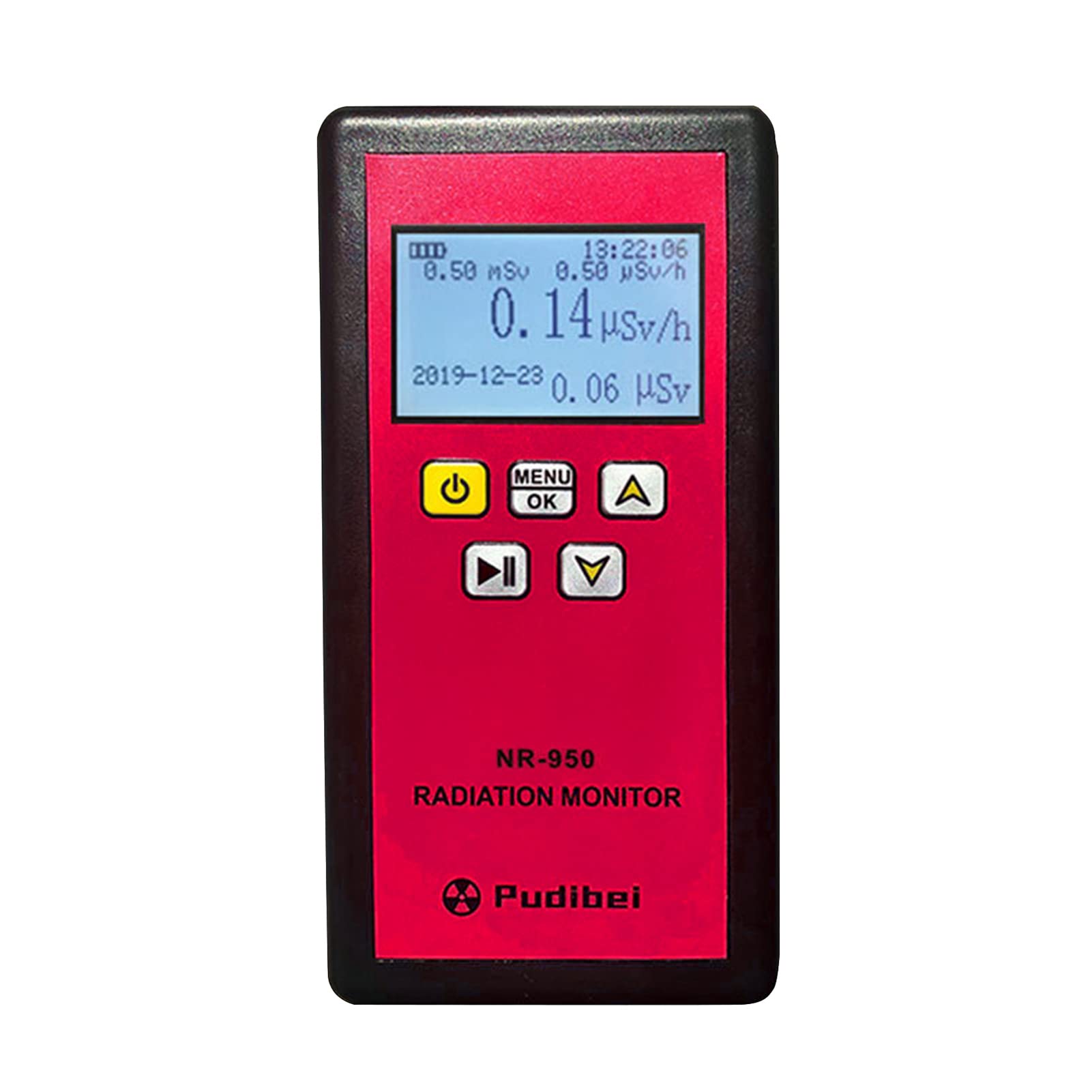 Handheld Nuclear Radiation Detector - LCD Radioactive Tester for X, Y & Hard Beta Rays (NR-950) | Portable Geiger Counter for Home Safety, Industrial Use & Emergency Preparedness