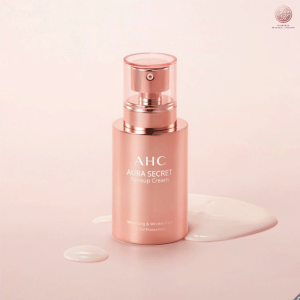 AHC Aura Secret Tone Up Cream 50g SPF30 PA++ - Brightening & Sun Protection Face Moisturizer for Daily Use, Perfect for Morning Skincare Routine & Outdoor Activities