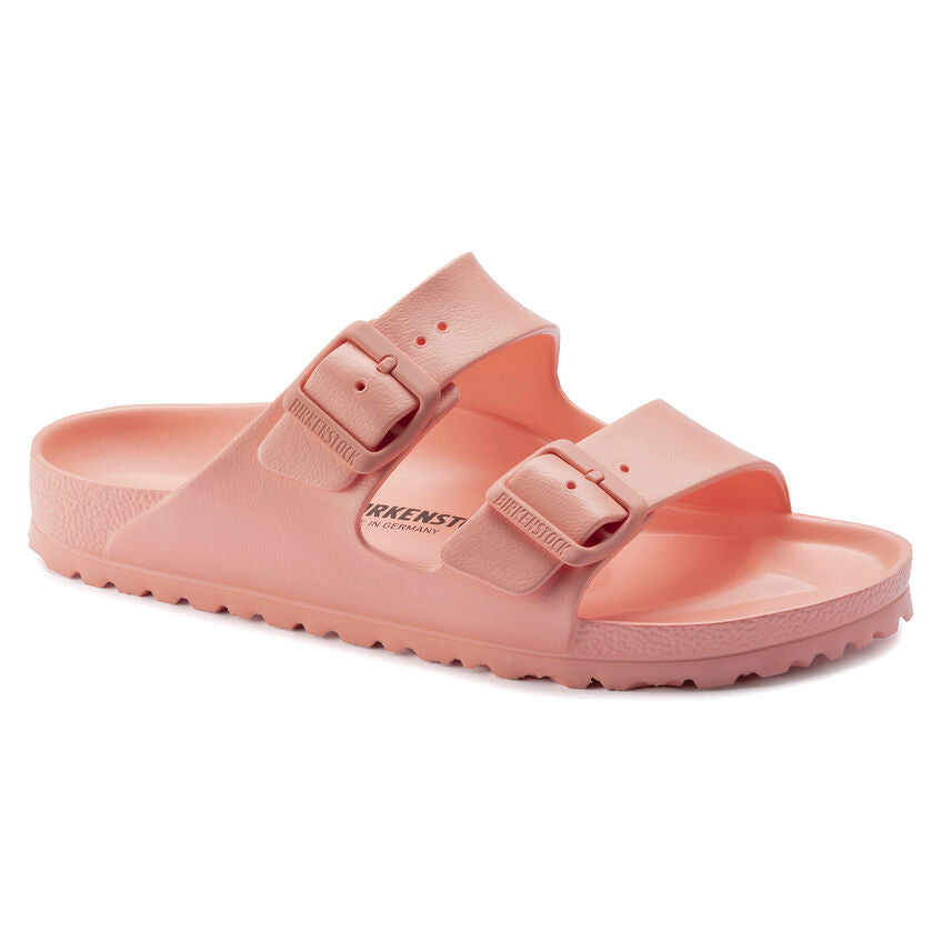 Birkenstock Arizona EVA Essentials Sandal - Coral Peach | Comfortable & Lightweight Unisex Slides for Beach, Pool & Summer Outfits