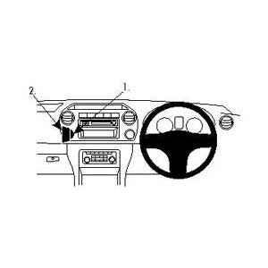 ClicOn No Holes Angled Dash Mount for Volkswagen Amarok (2011-2016) - Secure Phone Holder for Hands-Free Driving & GPS Navigation
