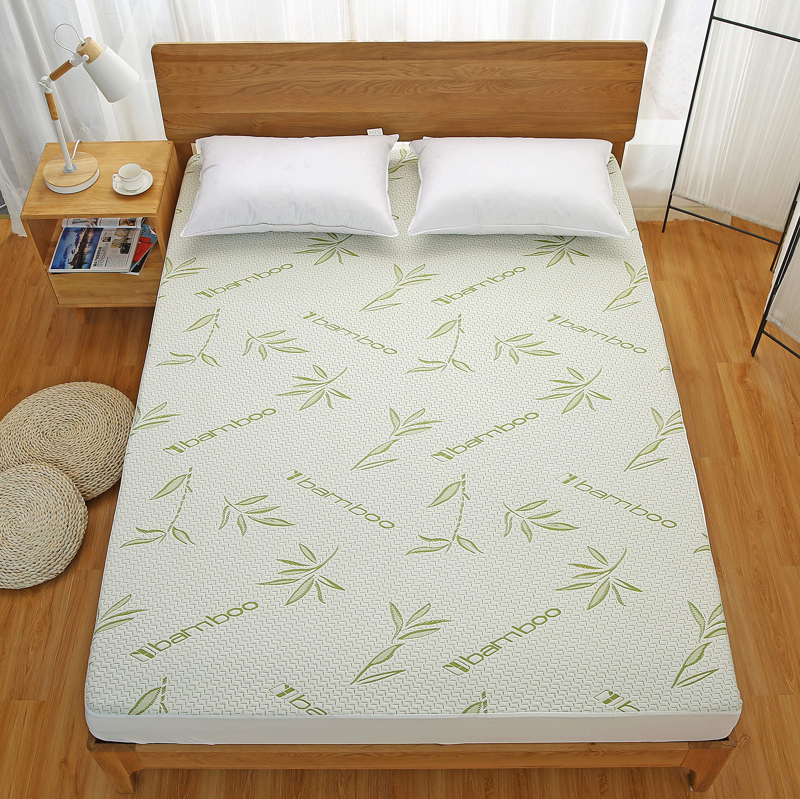 Jody Clarke Bamboo Mattress Protector - Waterproof, Breathable, Dustproof Fitted Sheet for Twin, Full, Queen, King & Cal King Beds | Ideal for Allergy Relief, Bedwetting Protection & Mattress Longevity (Queen Size)