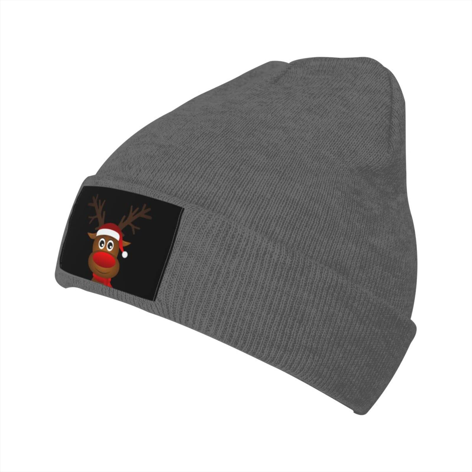 Christmas Reindeer Beanie Hats for Men & Women - Trendy Classic Knit Watch Caps - Perfect for Winter Holidays, Outdoor Activities & Festive Gifts