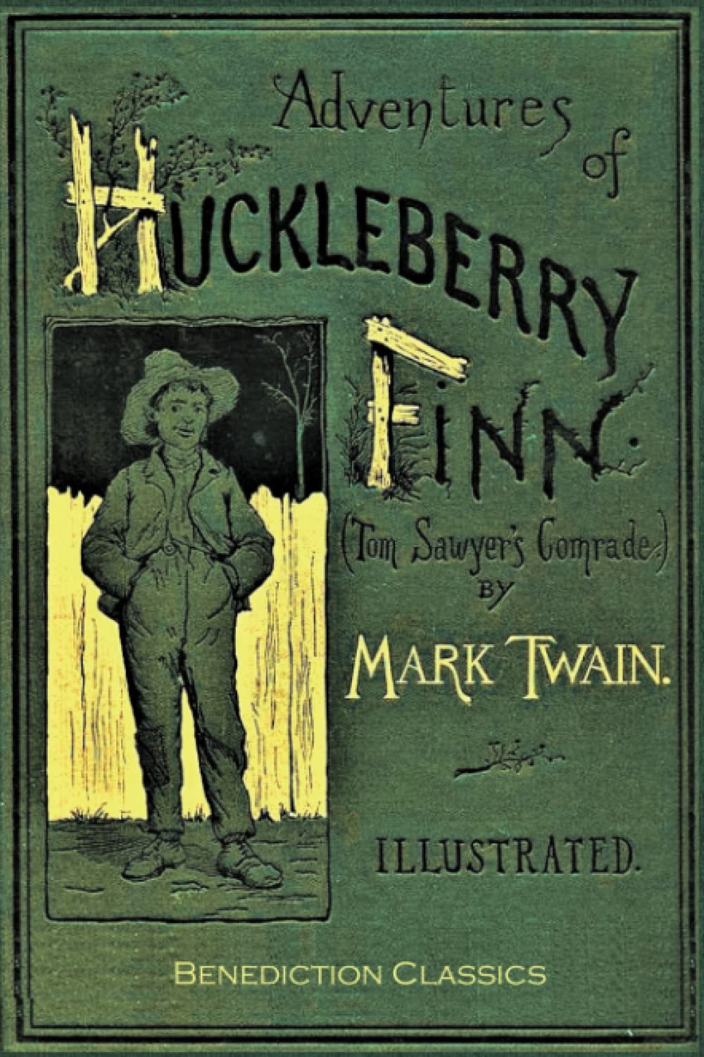 The Adventures of Huckleberry Finn by Mark Twain - Complete Unabridged Classic Novel with 174 Original Illustrations | Perfect for American Literature Studies & Book Collectors