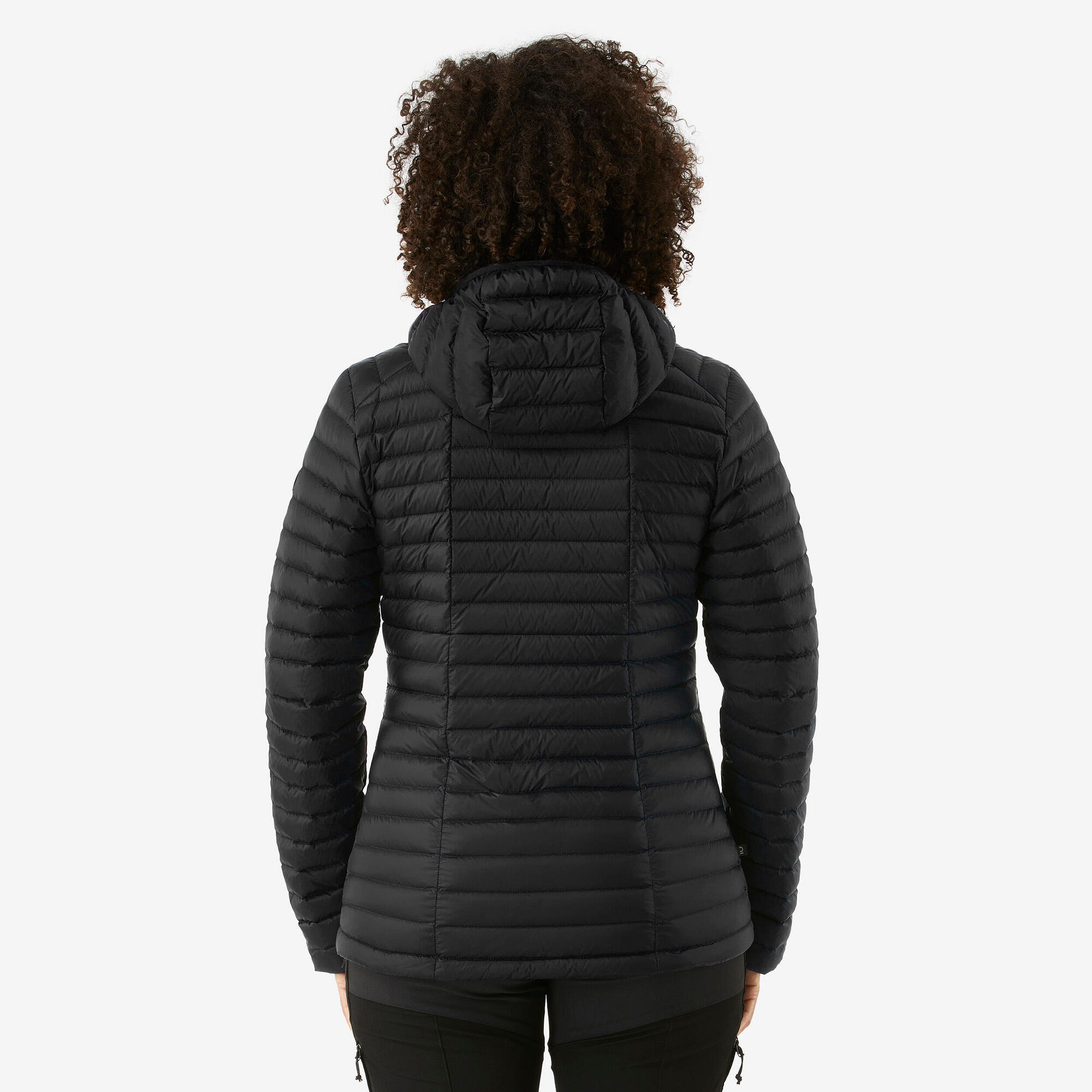Forclaz Women's MT100 Hooded Down Puffer Jacket - Lightweight Warm Winter Coat for Hiking, Skiing & Outdoor Activities
