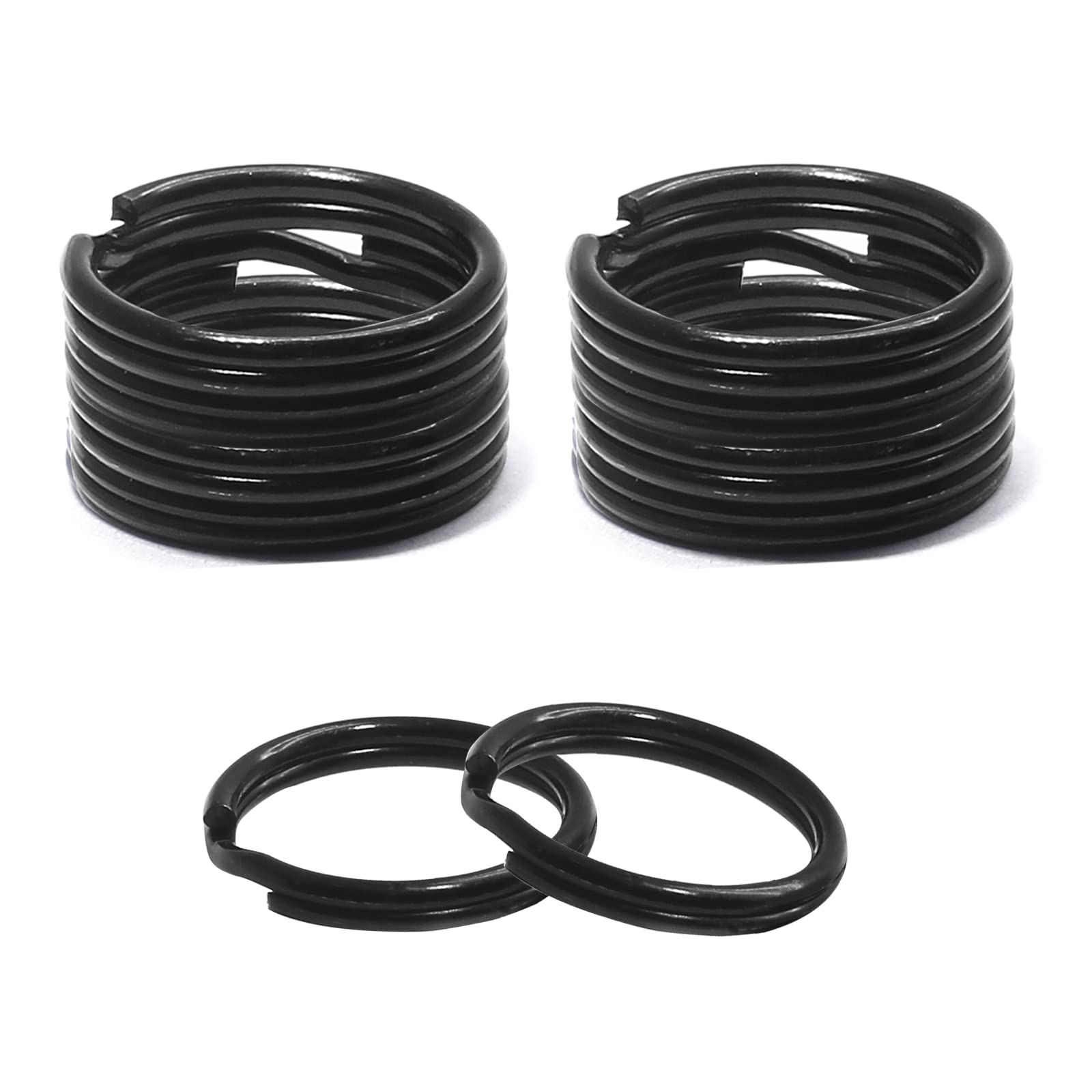50PCS 15mm Split Rings for Keychains & DIY Crafts - 0.59 Inch Round Jump Rings for Keys, Jewelry Making & Hanging Accessories - Perfect for Organizing Keys, Handmade Jewelry & Home Decor Projects