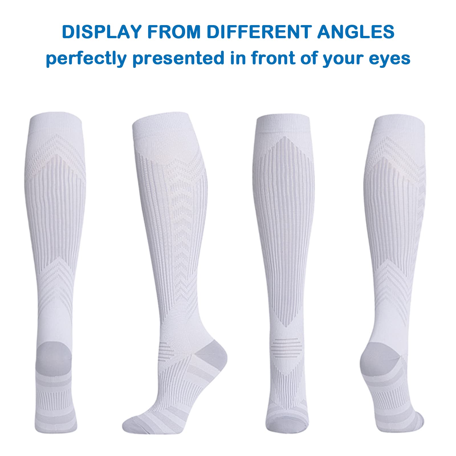 Best 20-30 mmHg Compression Socks for Men & Women - Running, Athletic & Travel Support - Perfect for Workouts, Recovery & Long Flights