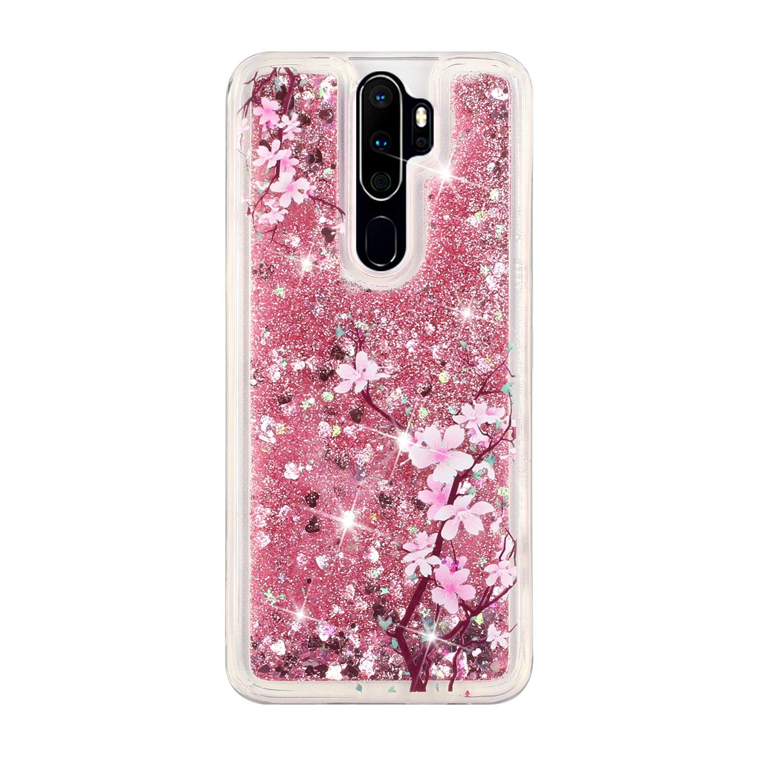 Oppo A9 2020 Glitter Case - Floating Quicksand TPU Cover for Daily Protection & Style