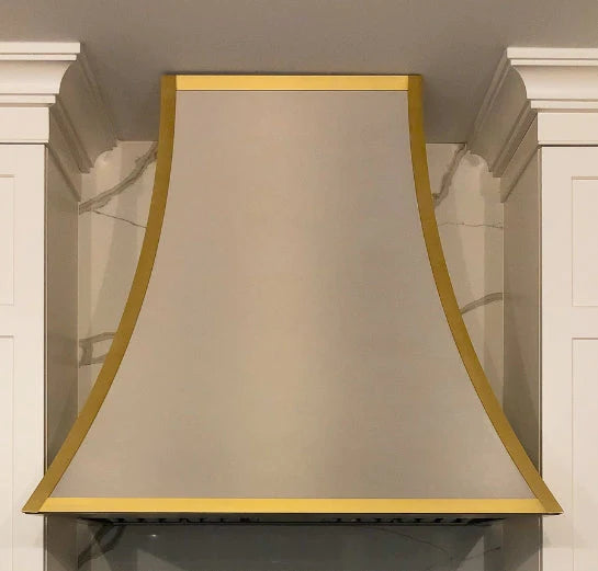 RHM Custom Curve Stainless Steel Designer Range Hoods for Modern Kitchens - Perfect for Farah Style Home Cooking & Ventilation