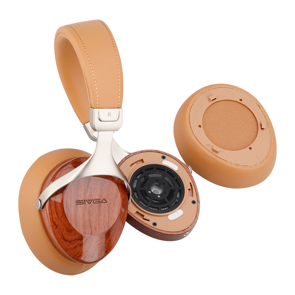 Sivga SV021 Closed Back Over Ear Headphones - High Fidelity Studio Monitor Headphones with Noise Isolation for Music, Gaming & Professional Audio Work