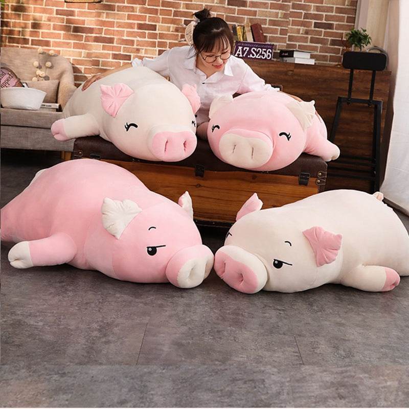 Adorable Pink Stuffed Pig Plush Toy - Soft & Huggable Cute Piggy Plushie for Kids, Girls & Boys | Perfect for Bedroom Decor, Birthday Gifts & Cuddling
