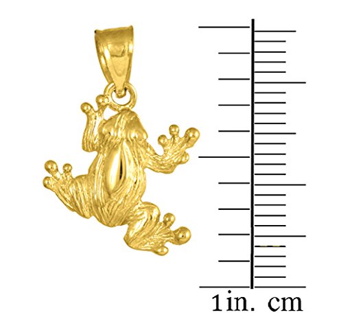 10K Gold Frog Charm Pendant Necklace for Women - Dainty Animal Jewelry Gift for Her - Perfect for Birthdays, Anniversaries & Everyday Wear