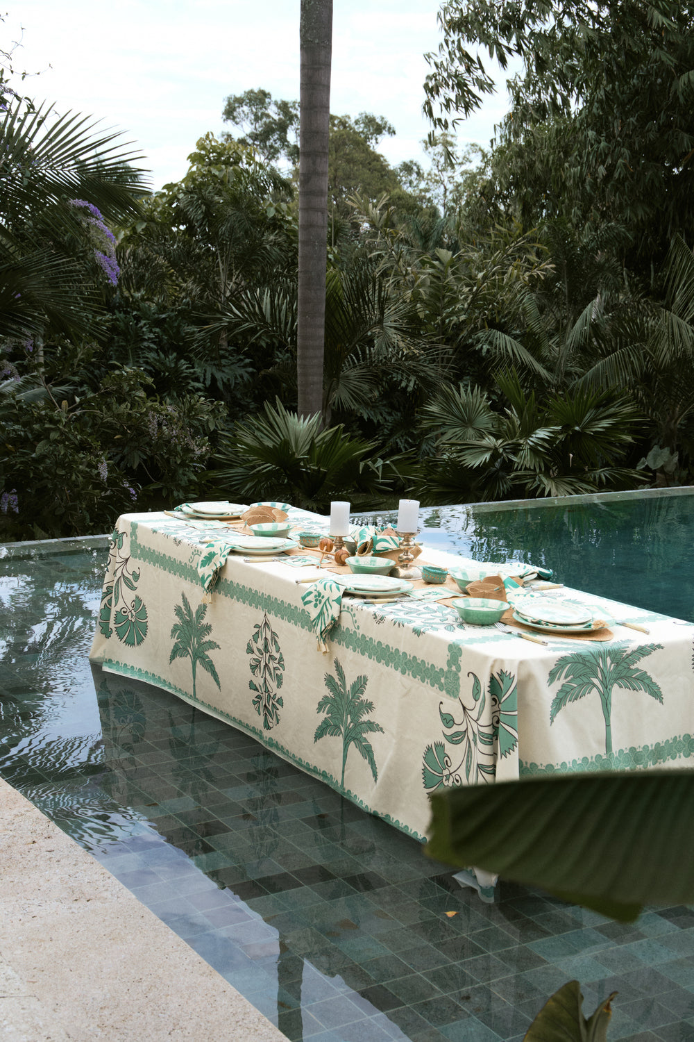 Handmade Suzani Amazon Tablecloth - Vibrant Ethnic Cotton Table Cover for Dining, Kitchen, or Outdoor Picnic Decor