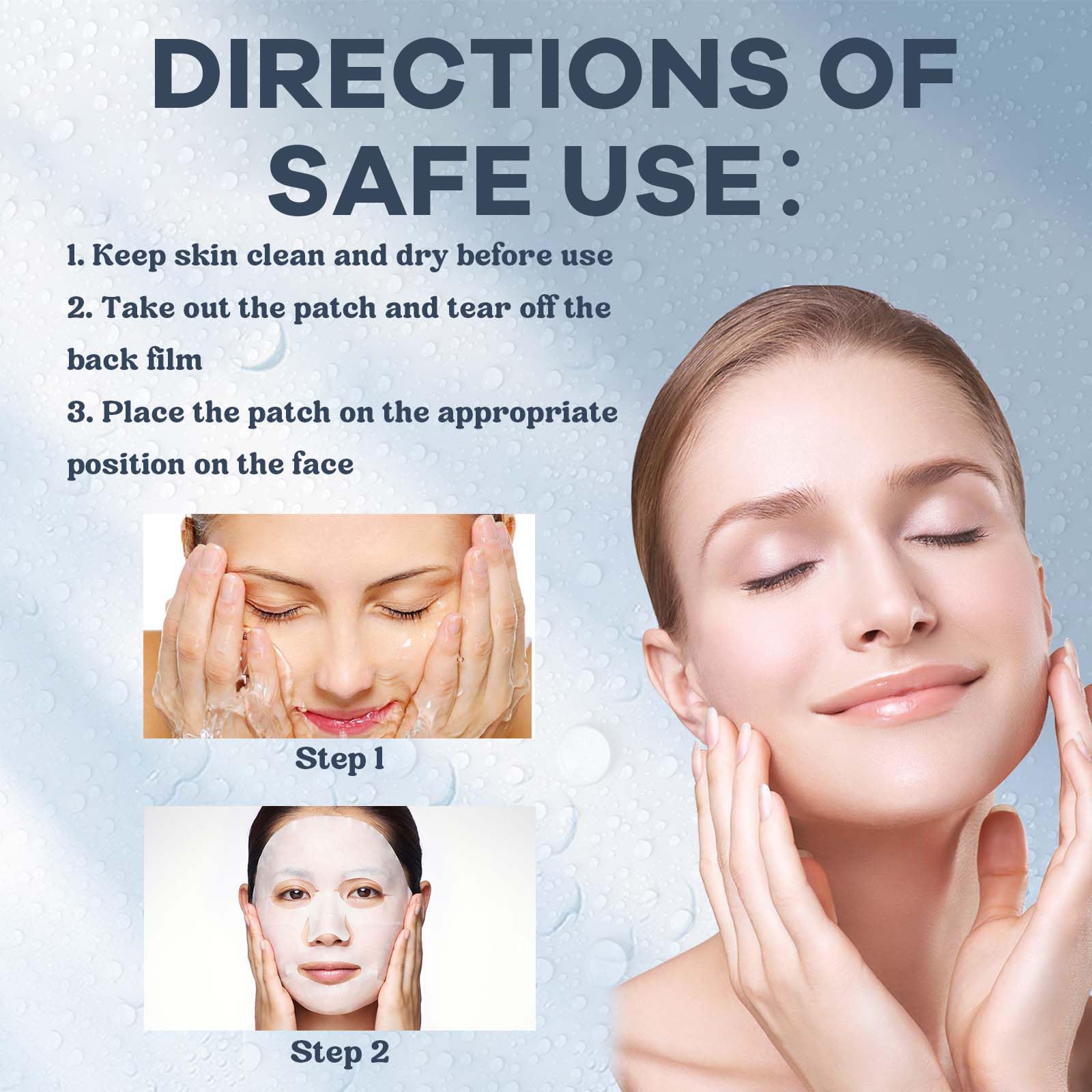 Bio-Collagen Face Mask for Women - Natural Deep Hydration Overnight, Pore Minimizing & Skin Rejuvenation (3Pcs) | Perfect for Nighttime Skincare Routine & Spa Days