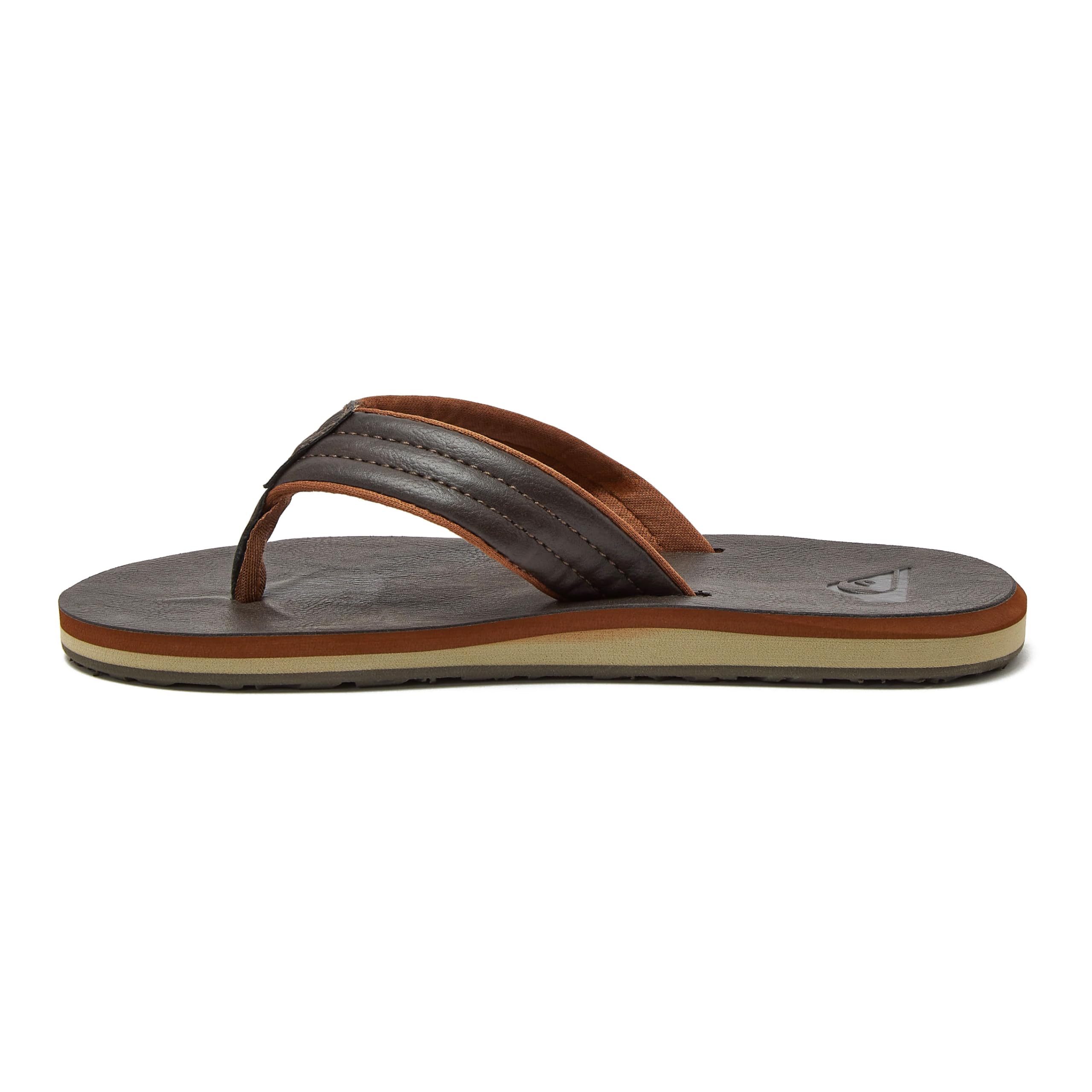 Quiksilver Youth Monkey Wrench Flip Flop Sandals for Kids - Comfortable Beach & Pool Slides for Boys & Girls - Perfect for Summer, Vacation & Outdoor Activities