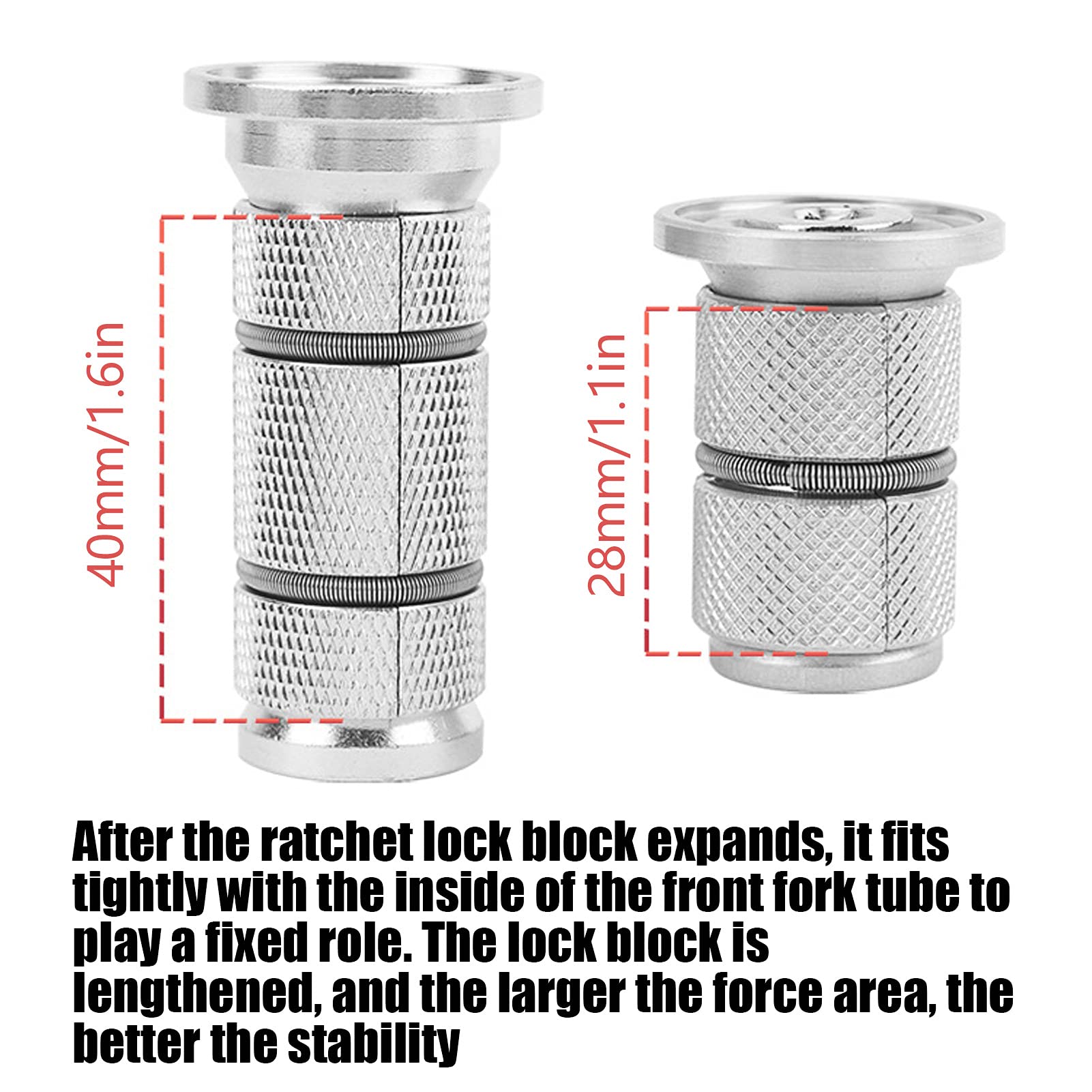 VBESTLIFE Bike Headset Expander Stem - CNC Threaded Compression Plug with Knurling for Carbon Fiber Forks | Reusable & Clear Texture | Perfect for Road Bikes, Mountain Bikes & Cycling Accessories