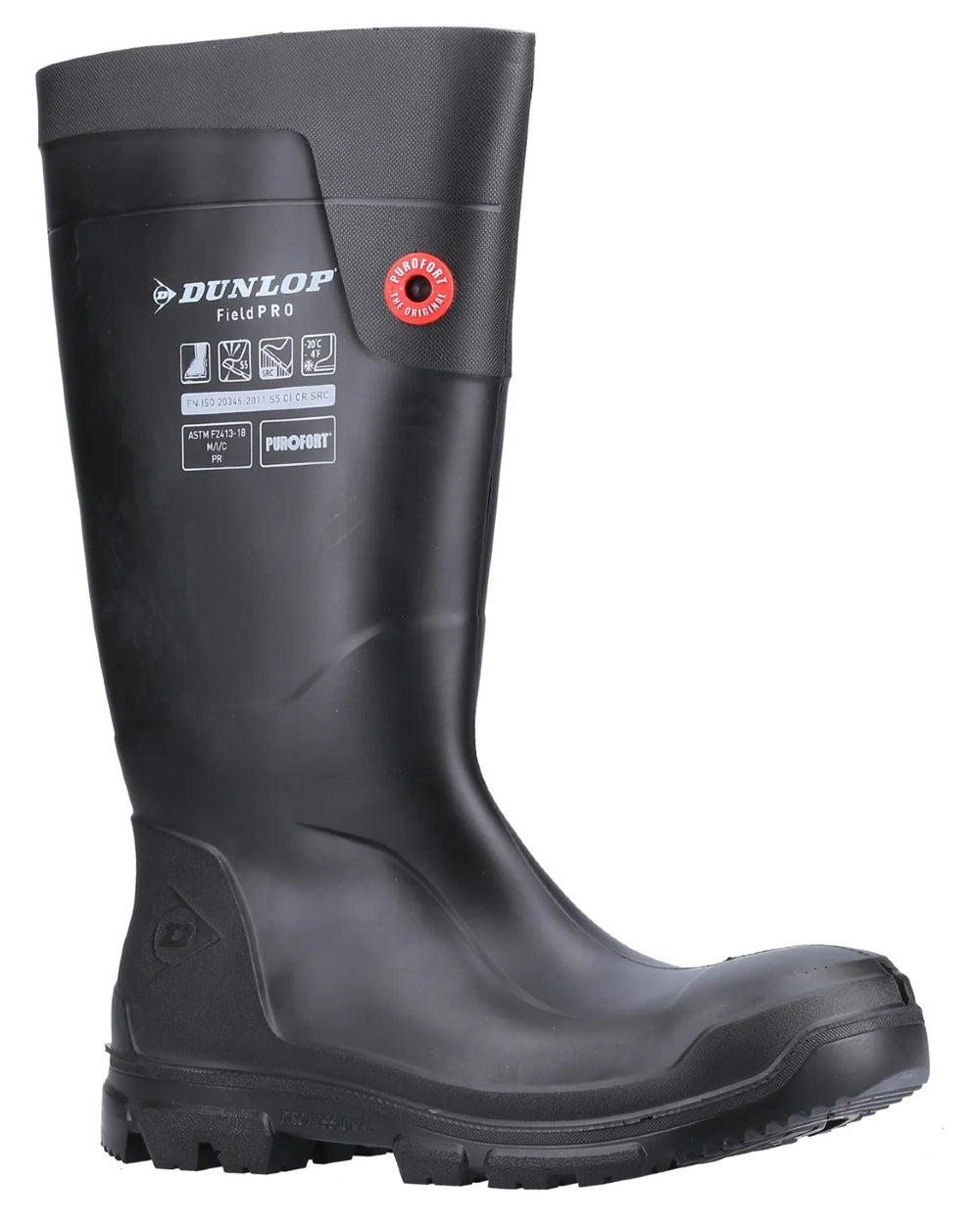Dunlop FieldPro Full Safety Wellingtons - Waterproof Work Boots for Men & Women - Heavy Duty Rubber Boots for Farming, Construction & Outdoor Work - Ideal for Wet Conditions & Hazardous Environments