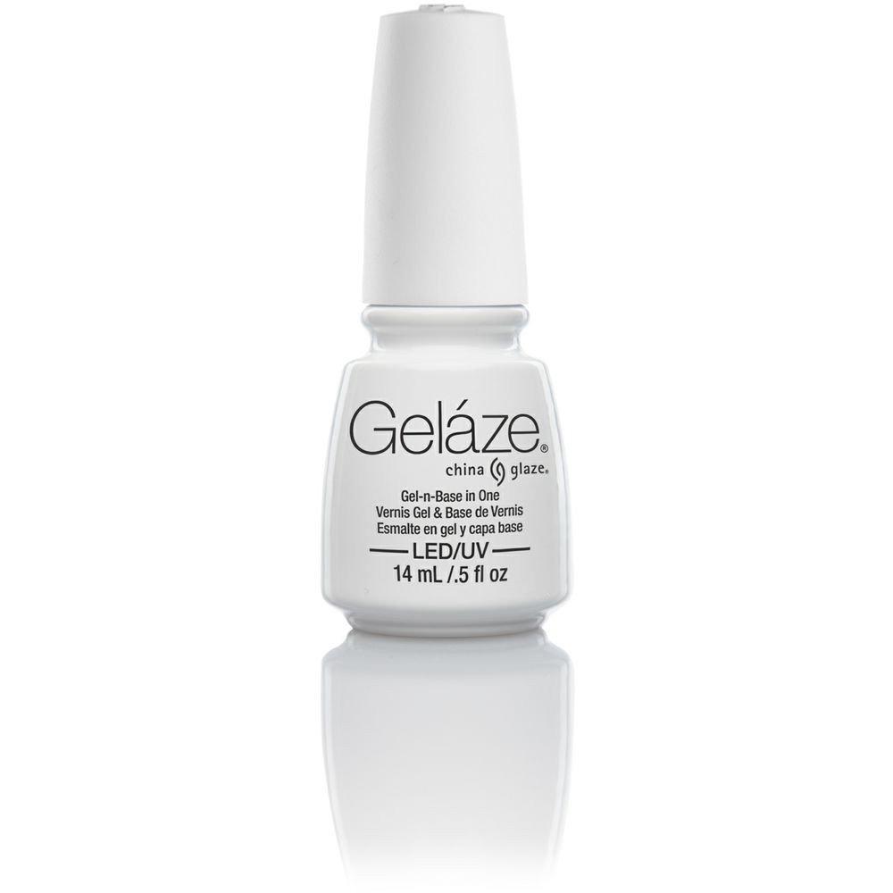 China Glaze Gelaze Long-Lasting Nail Polish - White On White #81614 (0.5 oz) - Perfect for Manicures, Pedicures & Nail Art Designs