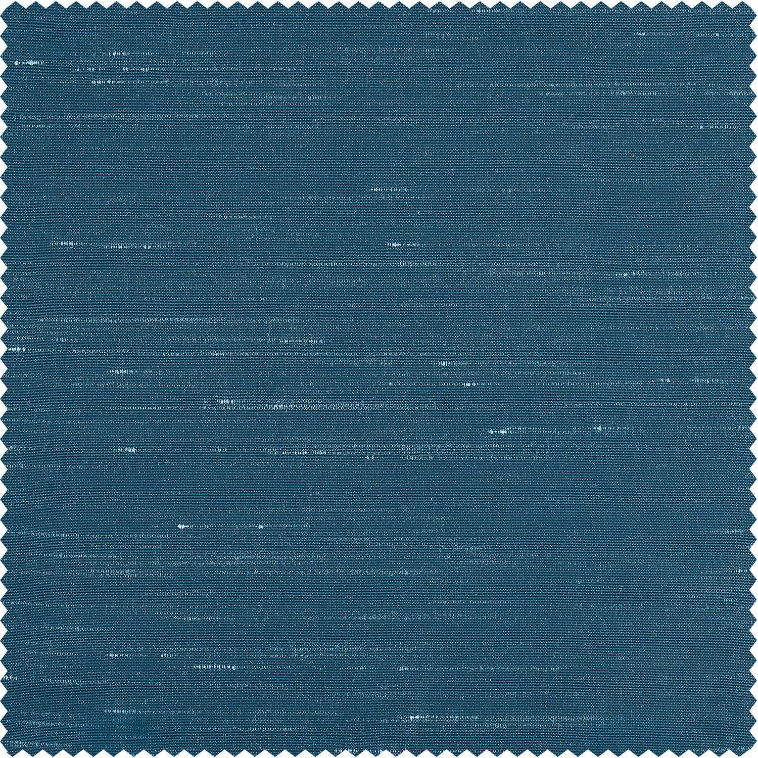 Vintage Textured Faux Dupioni Silk Fabric Swatch in Oceanside Blue - Perfect for Upholstery, Drapery & DIY Home Decor Projects
