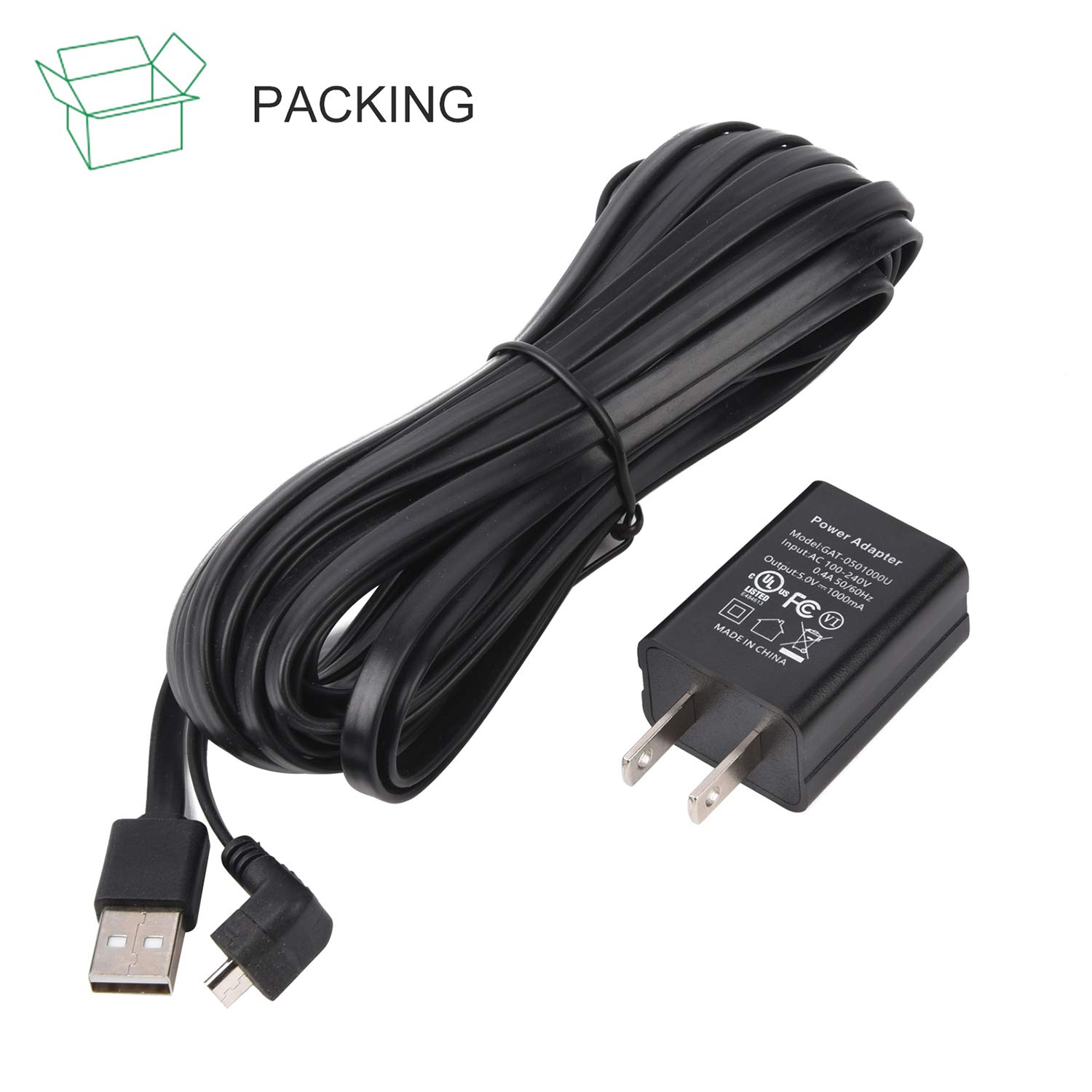 Weatherproof 25ft Power Adapter for Blink XT/XT2 & Outdoor (3rd Gen) Cameras - Continuous Charging, No Battery Replacement - Black - Perfect for Home Security & Outdoor Surveillance