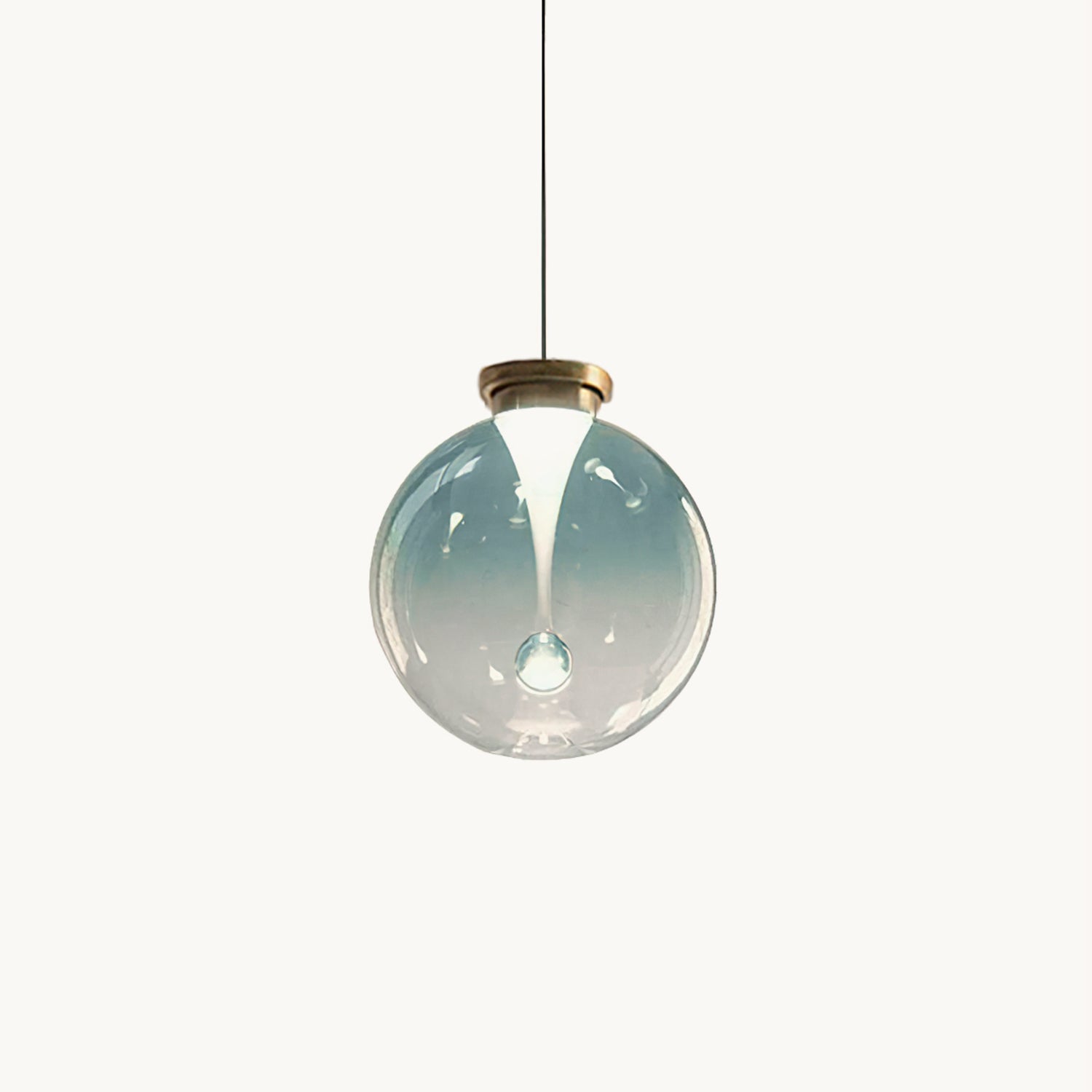 Verve Pendant Light - Modern Hanging Ceiling Lamp for Kitchen Island, Dining Room & Bedroom Lighting - Adjustable Height & Energy Efficient LED Bulb Compatible