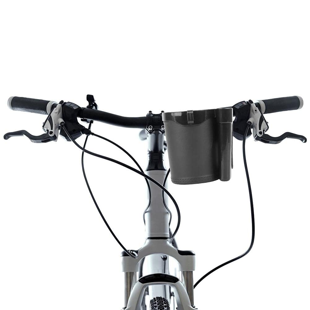 3-in-1 Bicycle Water Bottle Holder with Phone Storage Box - Bike Drink & Coffee Cup Holder, Keys Organizer (Black) - Perfect for Cycling, Commuting & Outdoor Adventures
