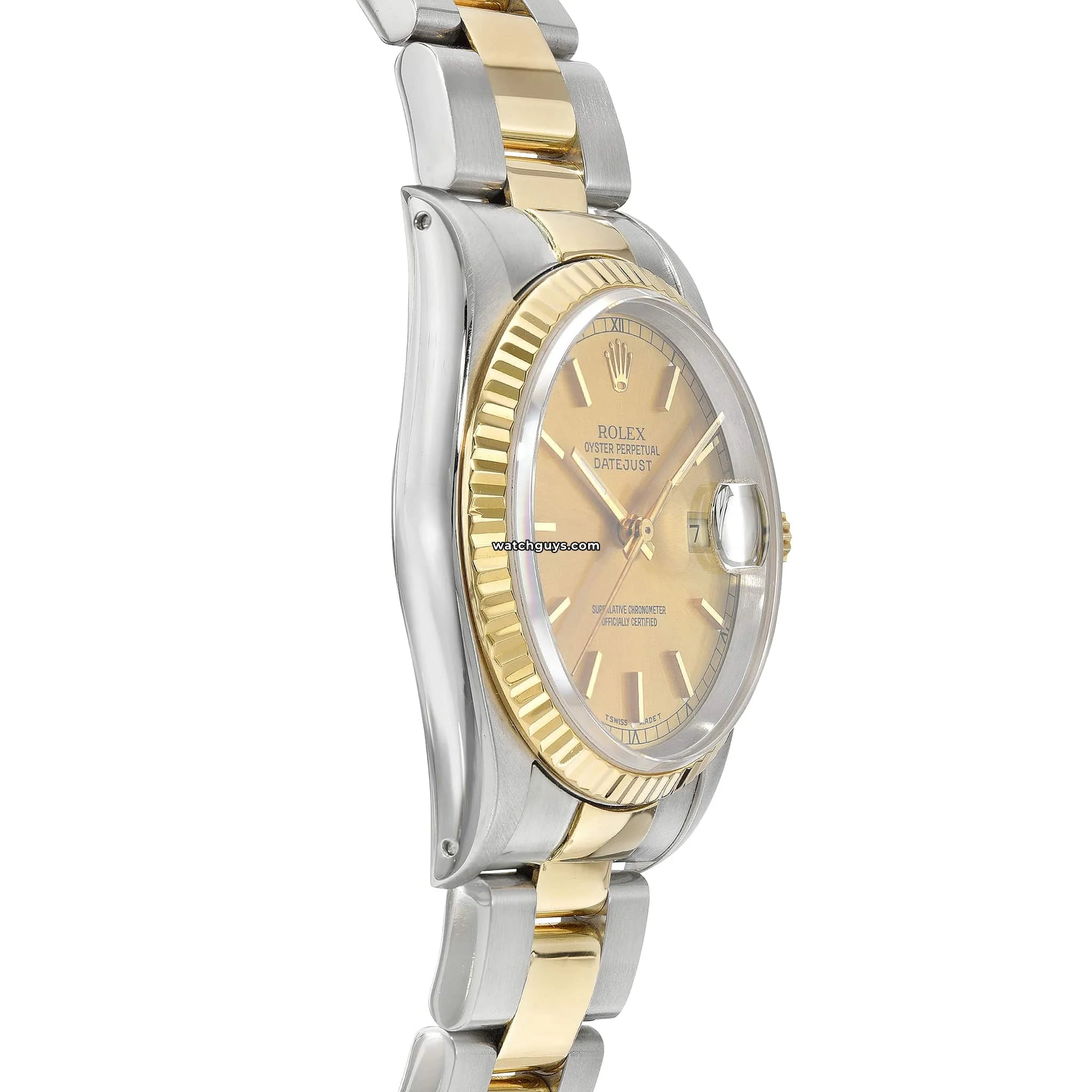 Rolex Datejust 16233 Men's Watch - 36mm Stainless Steel & Gold, Champagne Dial, Automatic Movement - Perfect for Business, Formal Events & Luxury Gifting