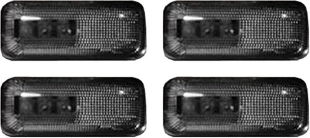 RECON ACCESS Recon 264131BK LED Fender Lights for 2002-2007 Dodge RAM Dually - 4-Piece Set with Smoke Lens & Black Trim | Durable Off-Road Lighting for Trucks & Trailers