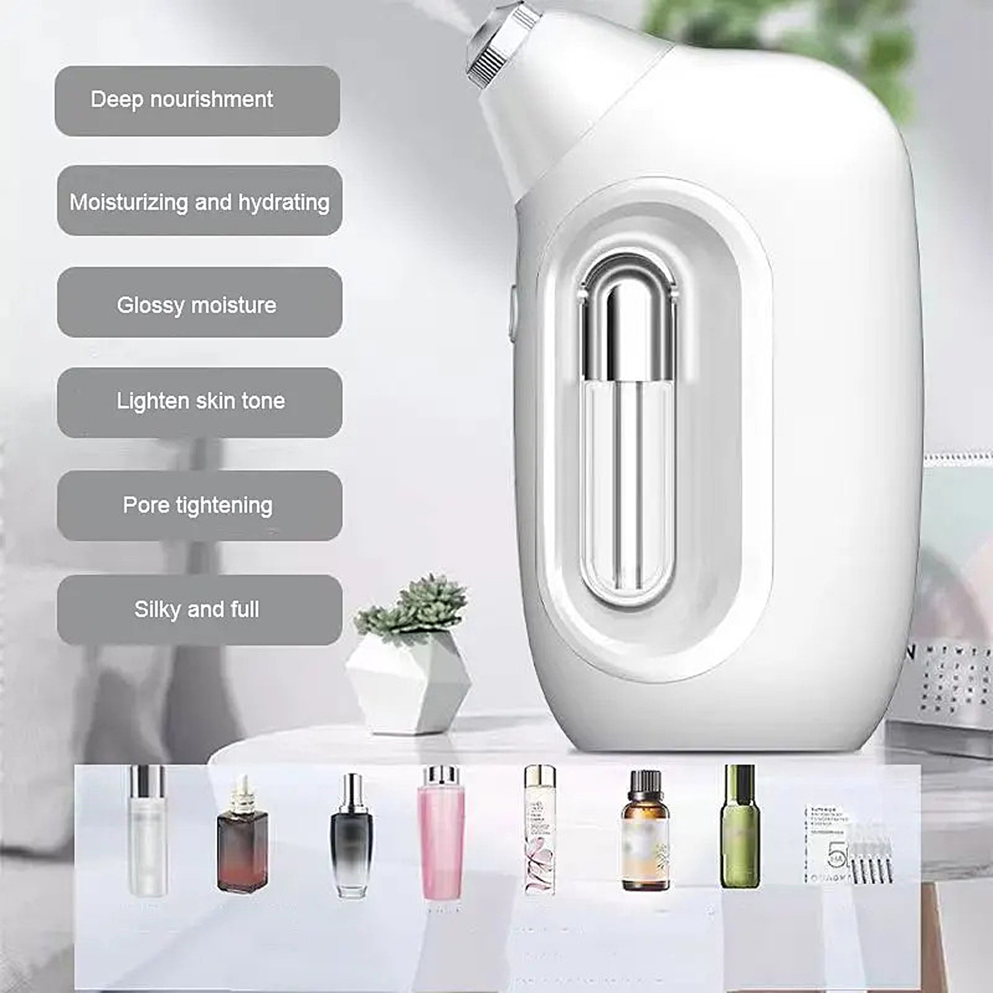 IGIA Oxygen Infusion Facial Mister - Hydrating Face Spray for Glowing Skin | Portable Skincare Mist for Dryness & Dullness | Use at Home, Gym, or Travel
