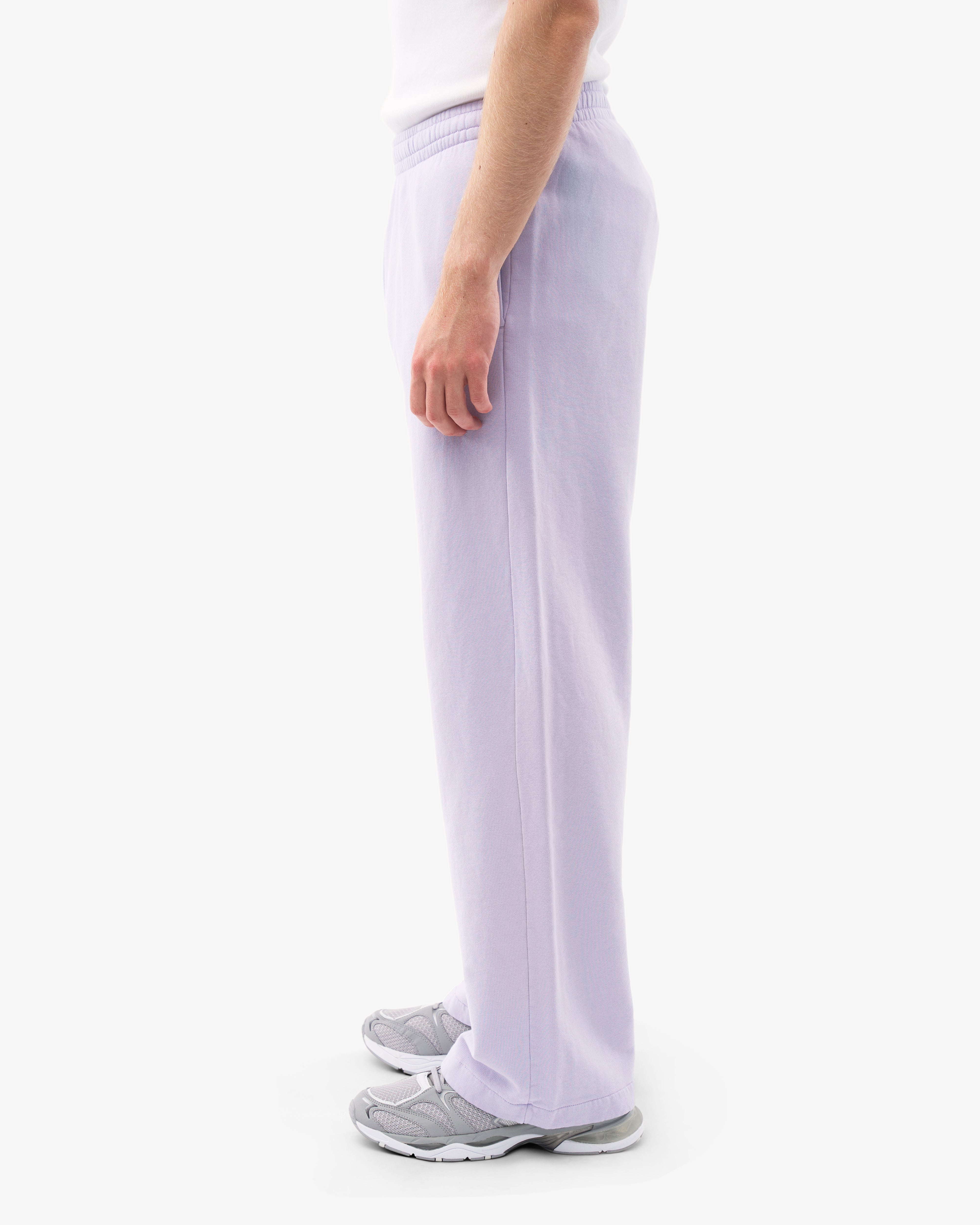 Organic Straight Leg Sweatpants for Women - Soft Lavender Color | Comfortable Lounge Pants for Yoga, Home & Casual Wear