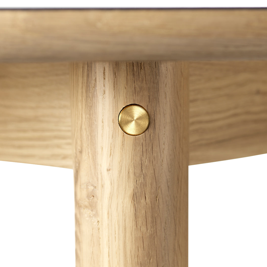 Modern C62 Bjork Round Dining Table - Scandinavian Style Wooden Table for Kitchen, Dining Room & Small Spaces | Perfect for Family Gatherings & Dinner Parties