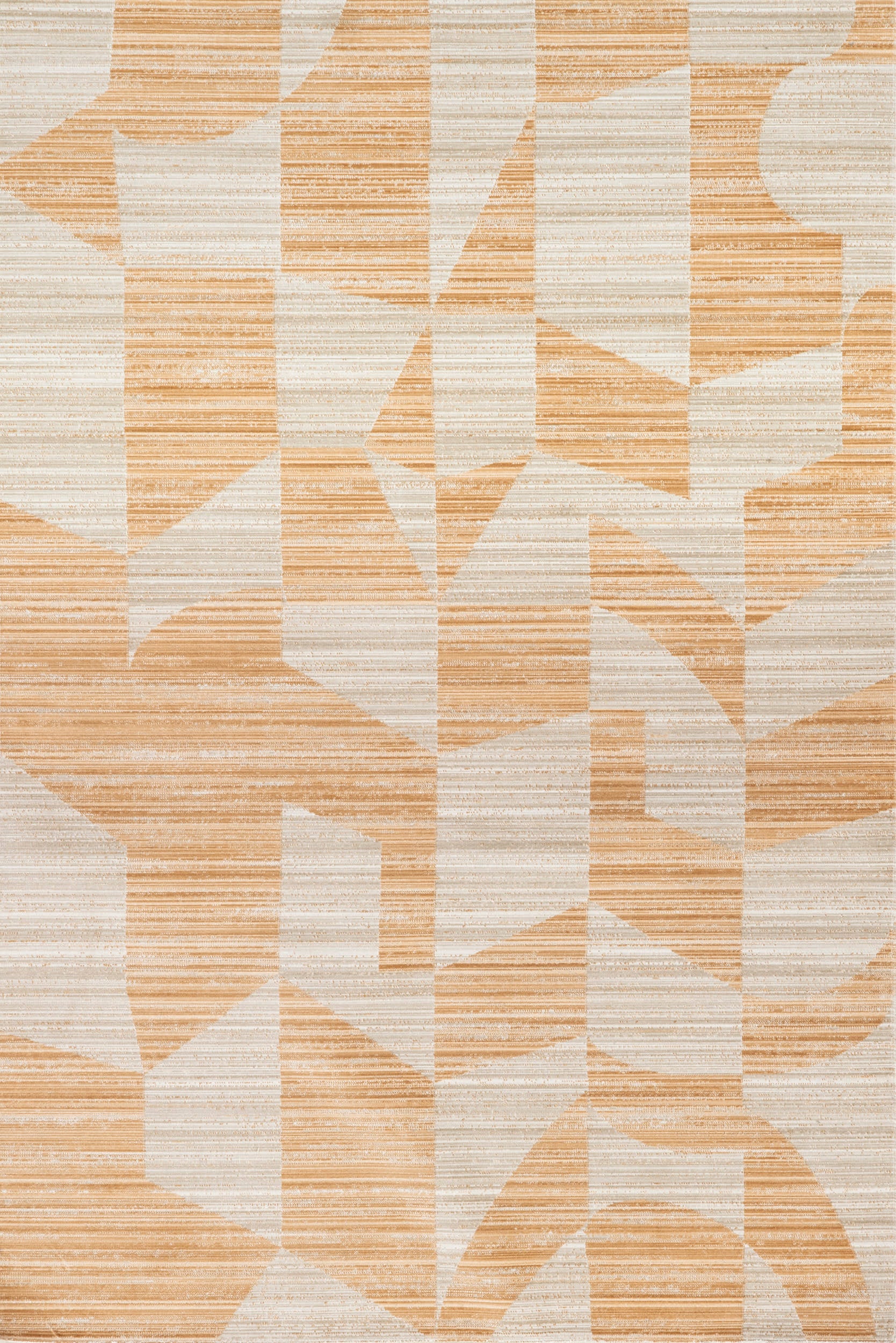 Dania Abstract Washable Indoor Outdoor Area Rug - Soft Non-Slip Floor Mat for Living Room, Bedroom, Patio - Orange Home Decor