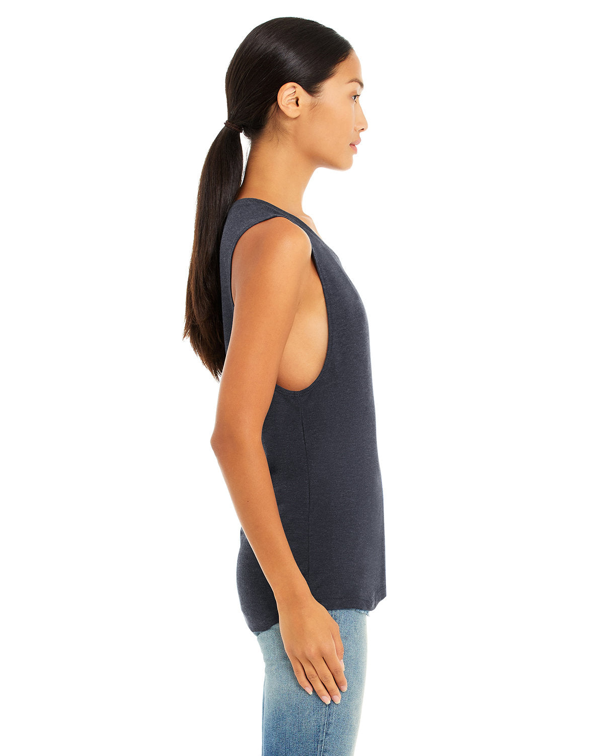 Bella + Canvas B8803 Women's Flowy Scoop Neck Muscle Tank Top - Soft & Comfortable for Yoga, Gym & Casual Wear