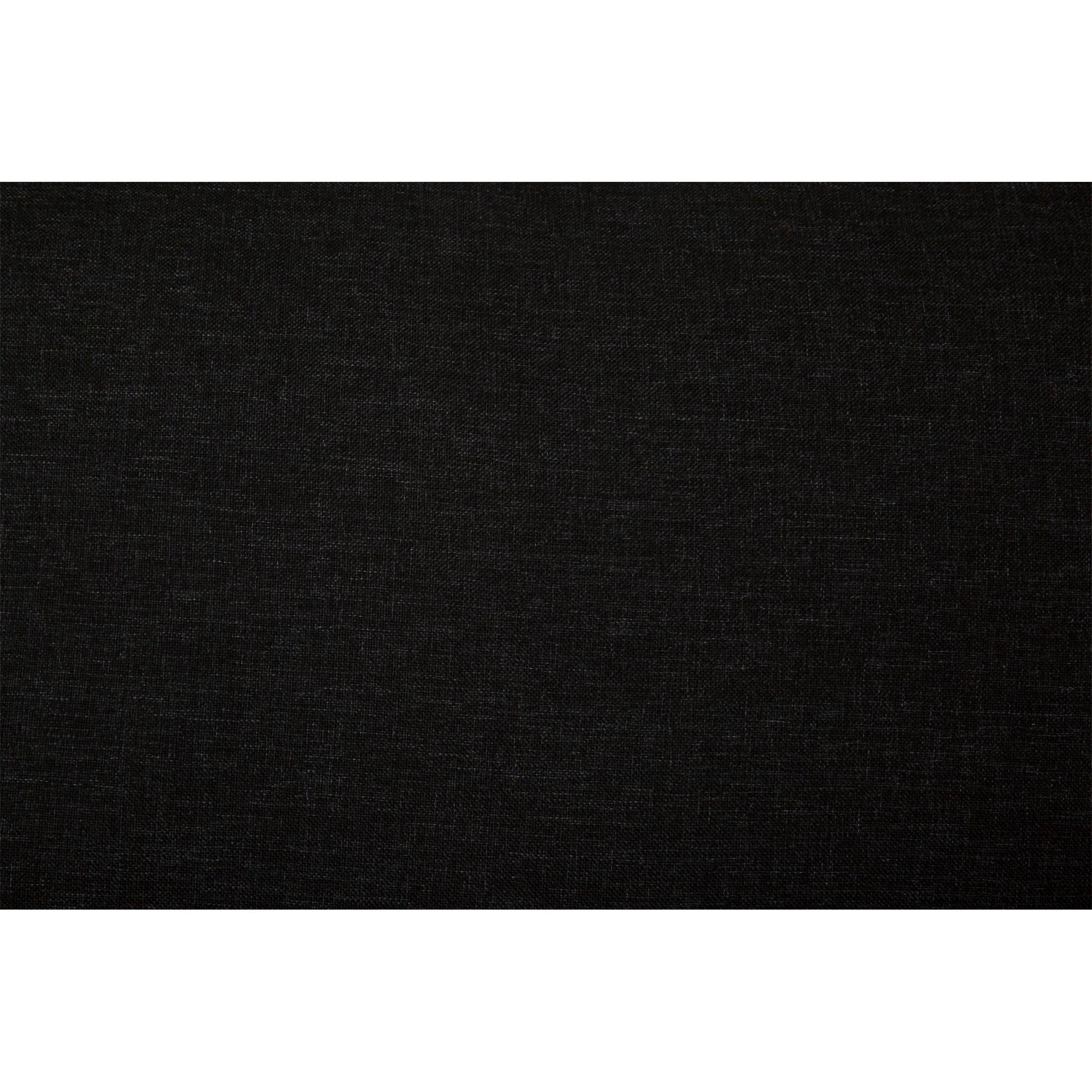 Alessandra Loveseat Sofa - Modern Lecco Ebony & Games Taupe Fabric - Perfect for Living Room, Lounge & Home Theater Seating