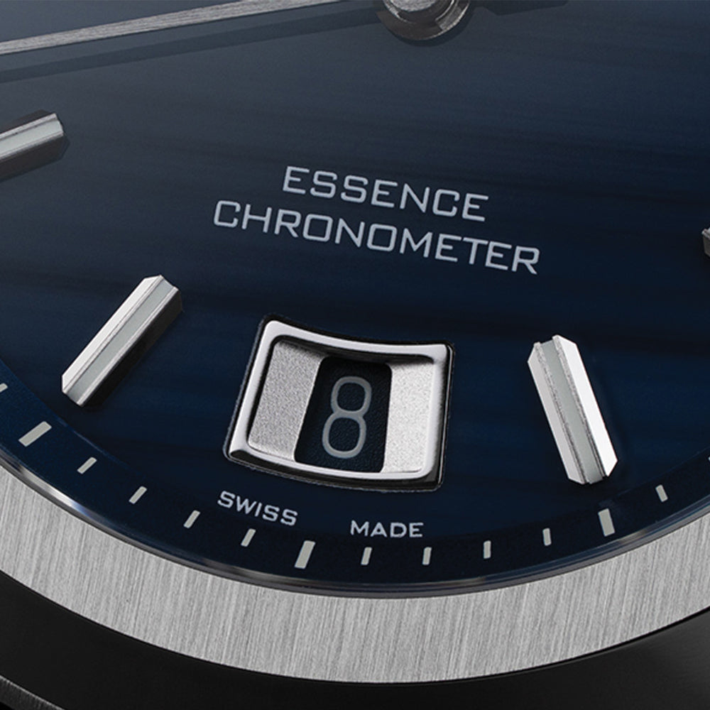 Premium Essence Chronometer 39mm Blue Agate Watch - Luxury Men's Automatic Timepiece for Business, Formal Events & Everyday Wear