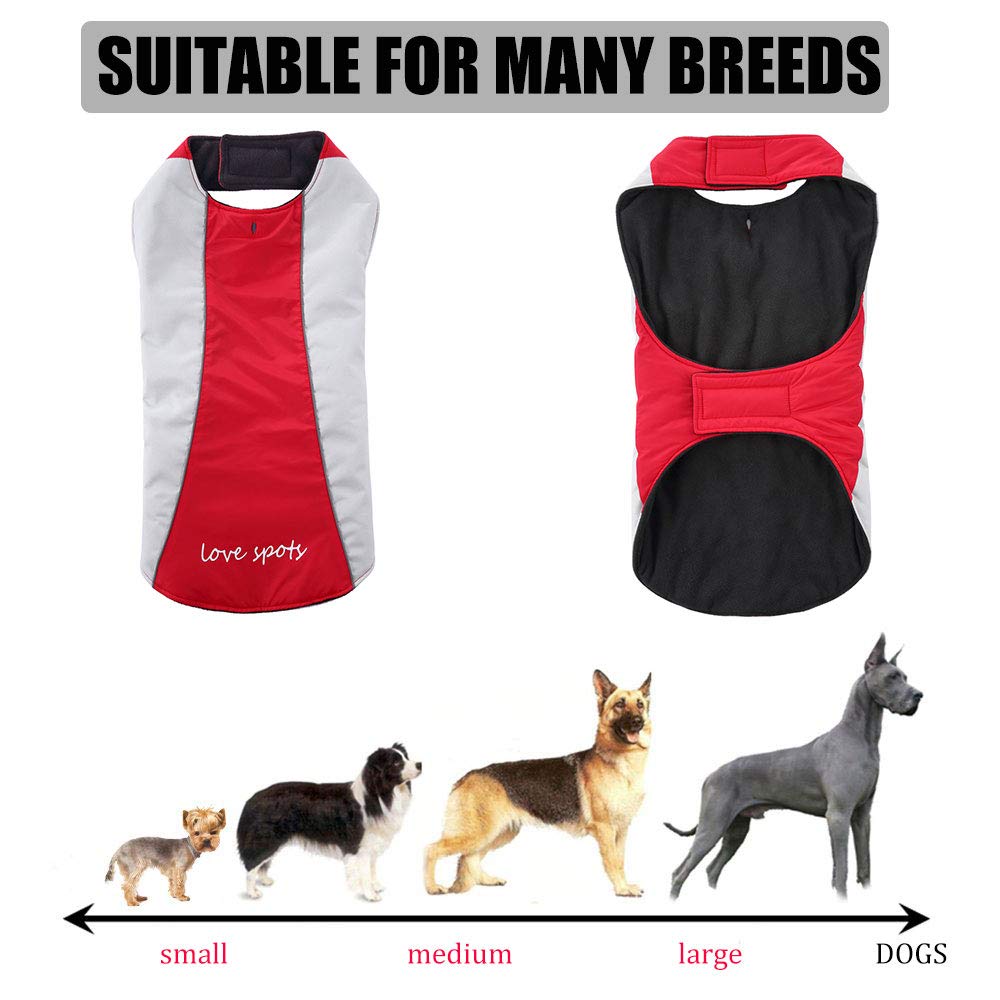 Dog Winter Coat - Warm Vest for Small to Large Dogs - Outdoor & Water Sports
