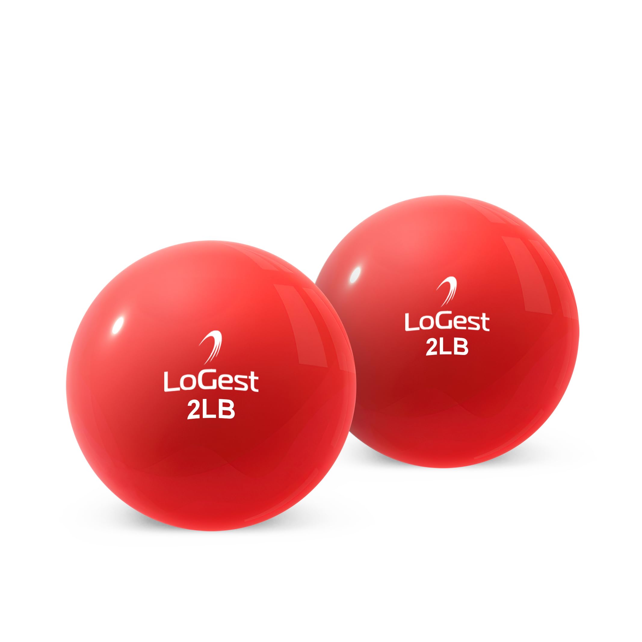 Weighted Exercise Balls Set of 2 - 1LB to 6LB Medicine Balls for Strength Training - Color-Coded for Easy Weight Identification - Perfect for Home Gym, Pilates, Yoga & Full-Body Workouts - Men & Women Fitness Equipment