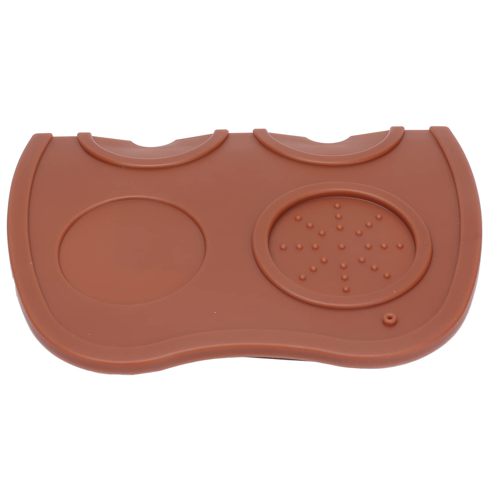 Premium Coffee Tamper Mat - Non-Slip Espresso Tamping Pad for Baristas, Durable Kitchen Accessory for Home, Cafe & Restaurant Use (Brown) - Perfect for Espresso Machines & Coffee Stations