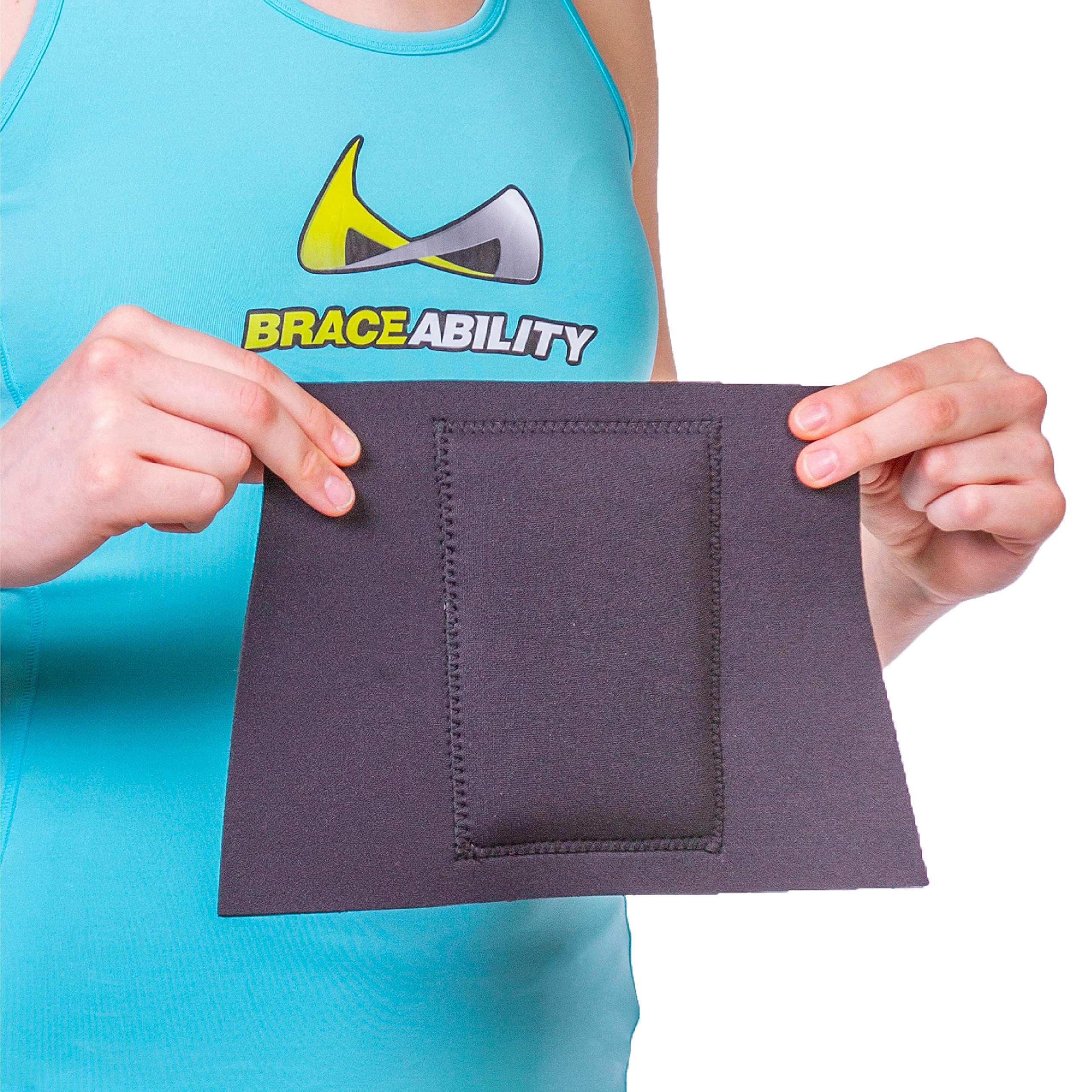 BraceAbility Neoprene Foam Pressure Pad Insert for Back Brace - Soft & Comfortable Lumbar Support Pad for Lower & Middle Back Pain Relief (One Size Fits All) | Ideal for Posture Correction, Sciatica, Herniated Disc & Work Injury Recovery