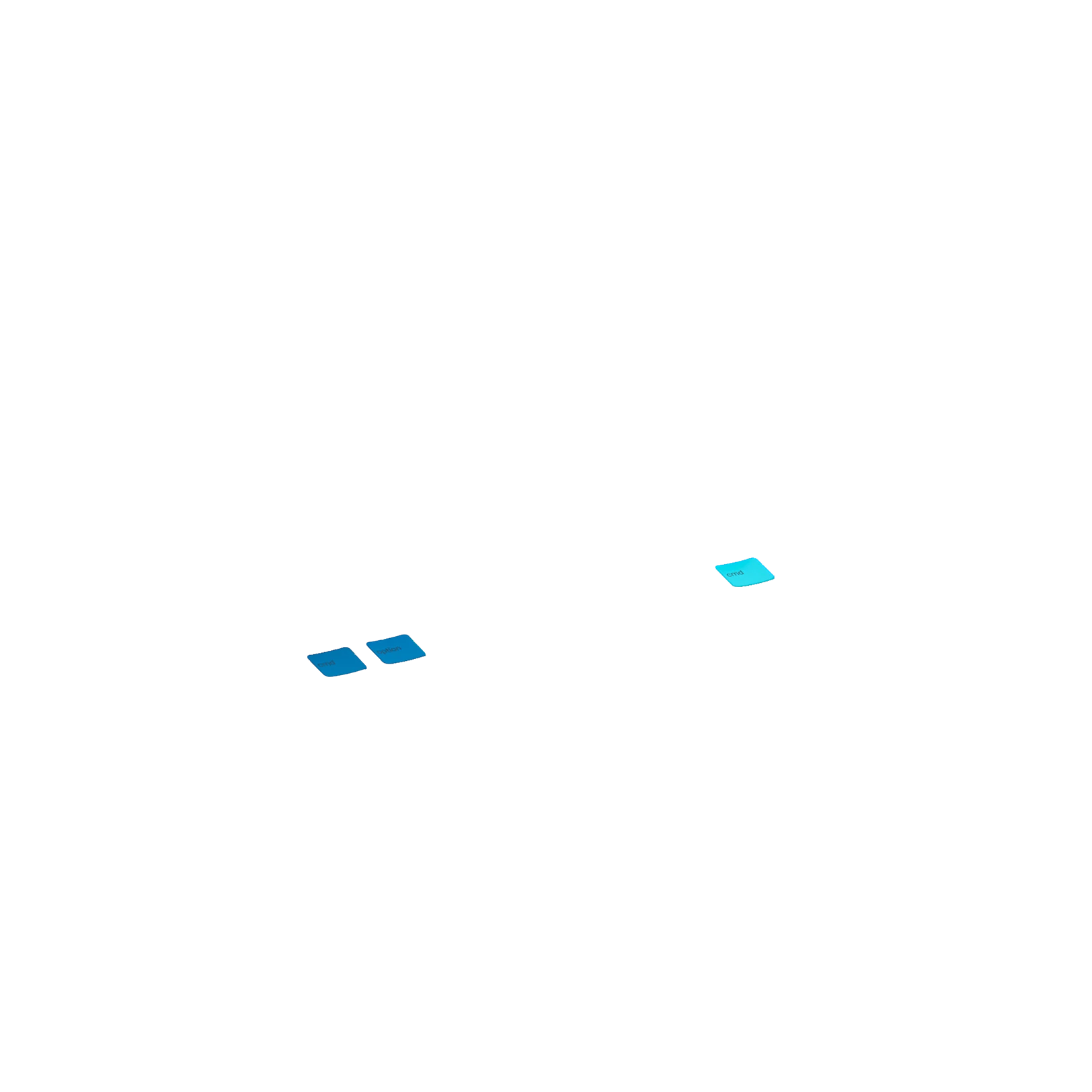 Ocean Nordic Keycaps - PBT Dye-Sublimation Keycap Set for Mechanical Keyboards (Cherry MX Compatible) - Perfect for Gaming, Typing & Custom Keyboard Builds