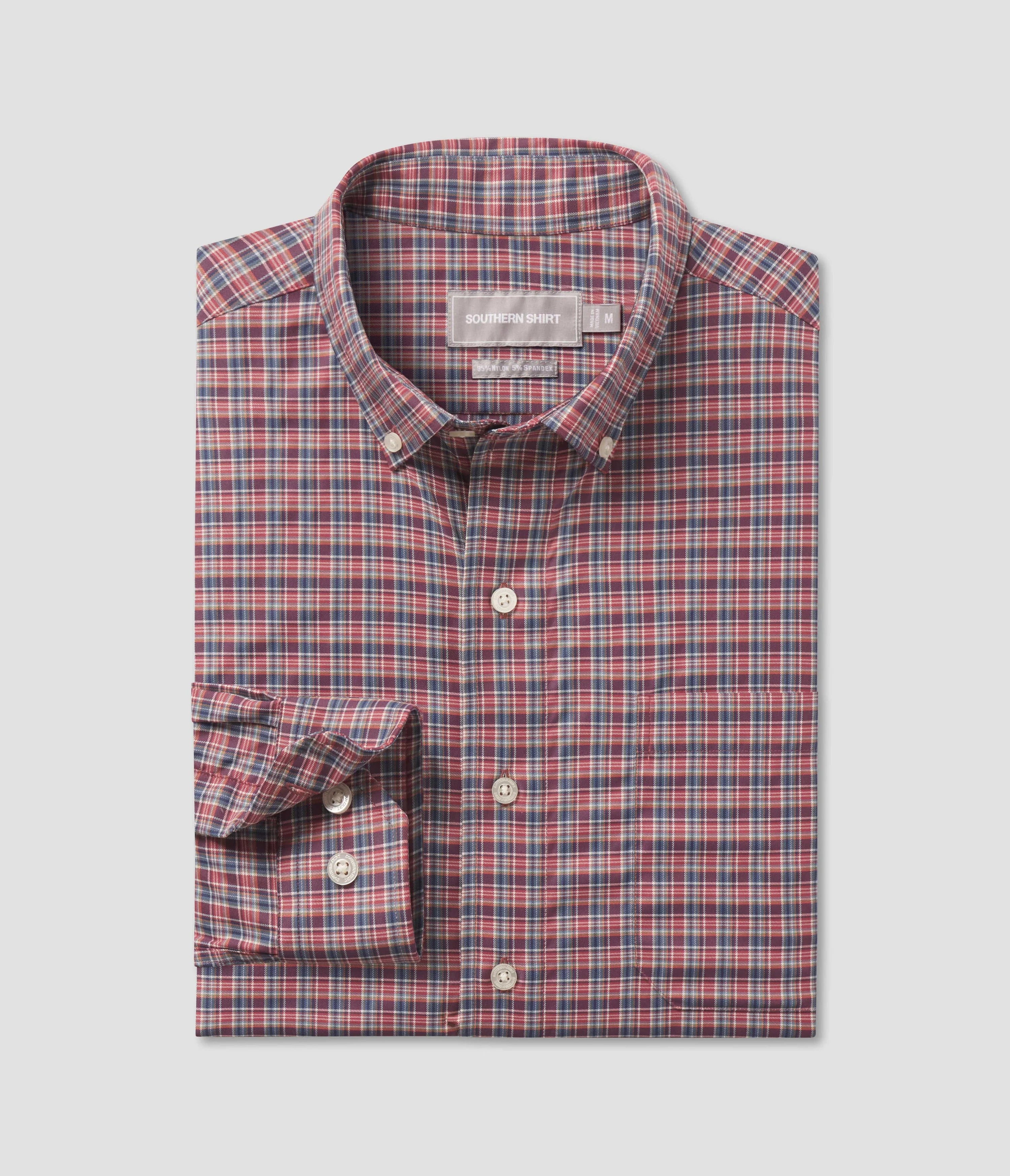 Southern Shirt Co. Carver Plaid Button Down Shirt for Men in Cinder - Casual & Business Wear, Perfect for Office, Dates & Outdoor Activities