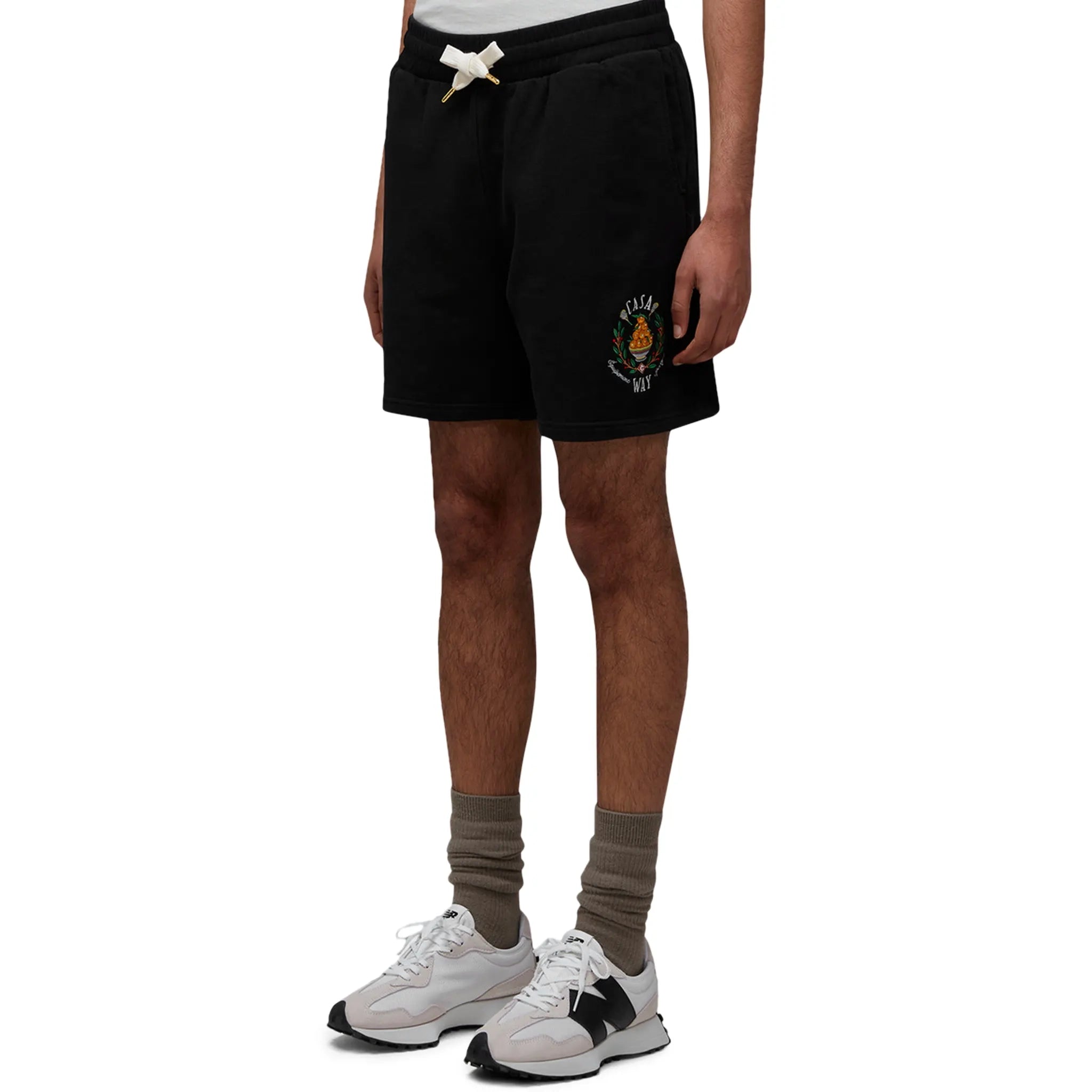 Casablanca Casa Way Black Shorts for Women - Comfortable High Waisted Stretch Shorts for Summer, Workout & Casual Wear