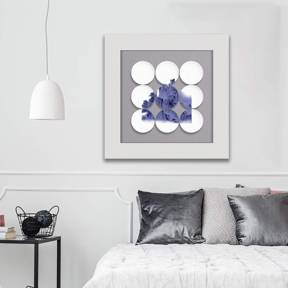 Wall26 Abstract Canvas Wall Art - 24x24 Inches Framed Modern Paintings for Bedroom, Living Room, Office & Home Decor