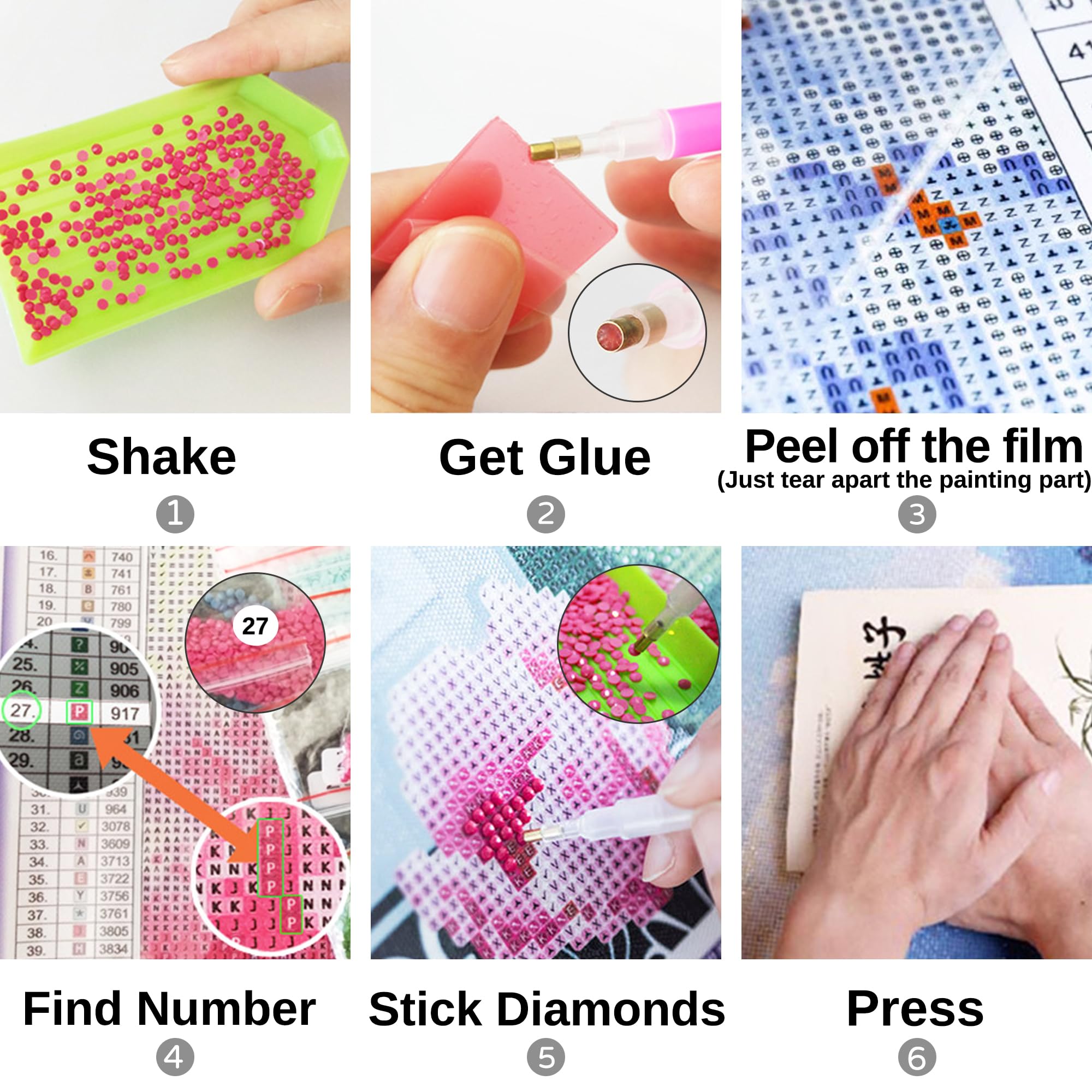 Custom 5D Diamond Painting Kits for Adults - Personalized Photo Diamond Art DIY Gifts, Home Wall Decor (Round/Square Drill, Multiple Sizes) | Perfect for Family Gifts, Relaxation Therapy & Creative Home Decoration