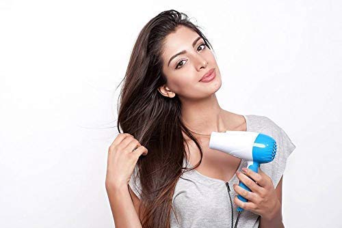 Professional Hot and Cold Hair Dryer with 2 Speed Settings - Styling Nozzle & Diffuser Included - Blow Dryer for Men & Women - Perfect for Home Salon Styling and Travel Use