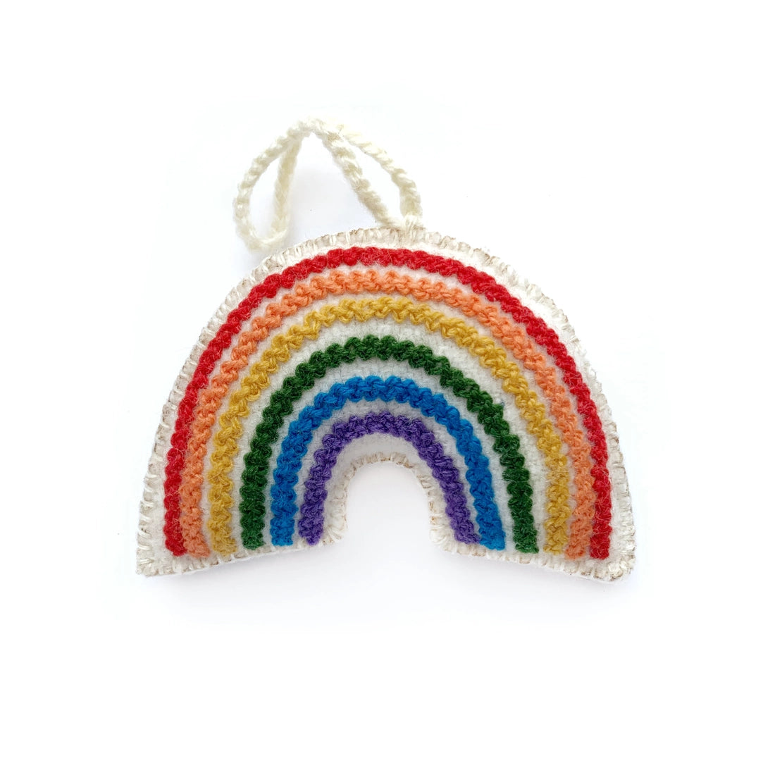 Colorful Rainbow Felt Ornaments - Handmade Holiday Decorations for Christmas Tree, Home, and Party Decor (Set of 6) | Perfect for DIY Crafts, Gift Giving, and Seasonal Celebrations
